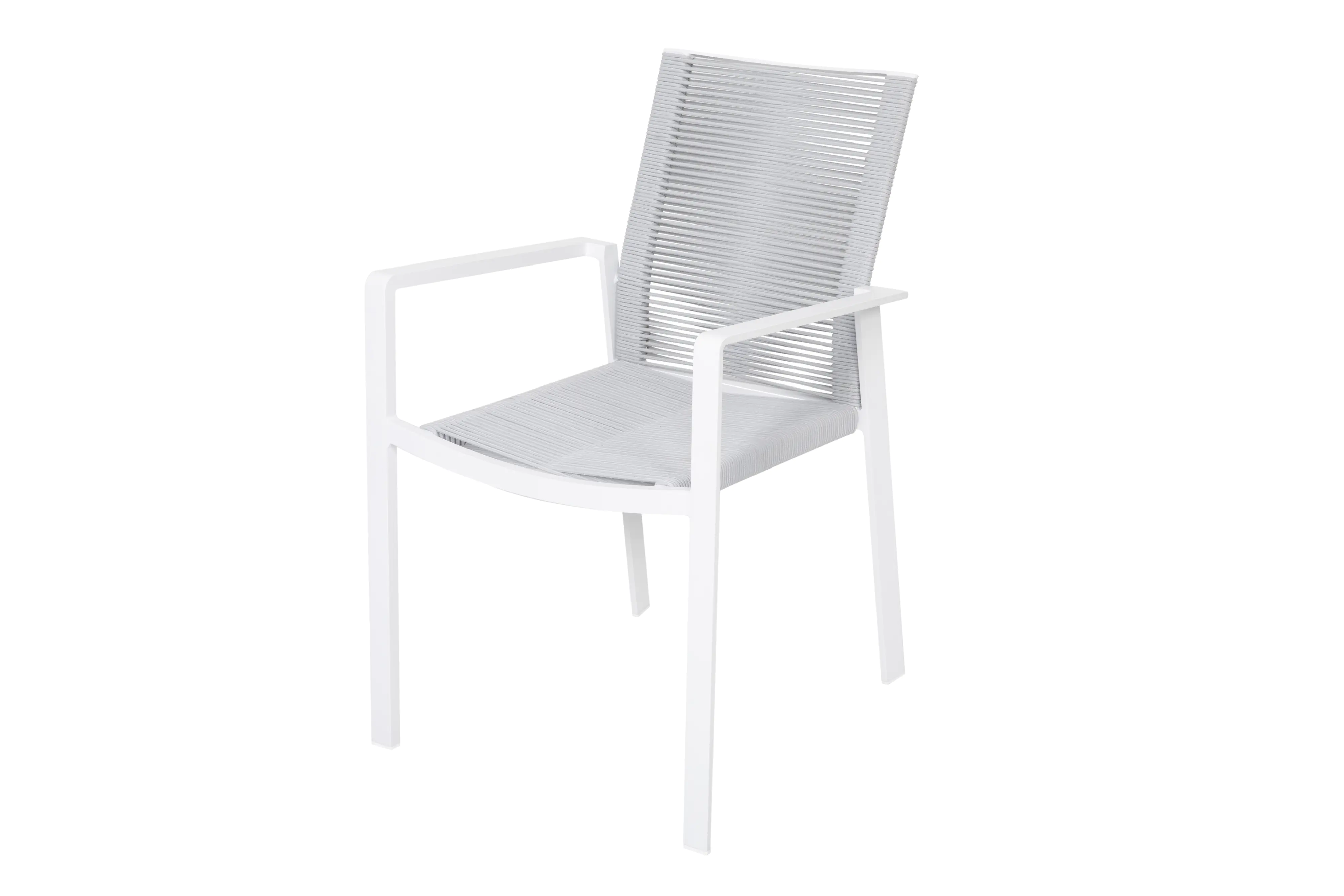 Primaster Garten-Essgruppe Santorini 6 Personen Aluminium/Seil