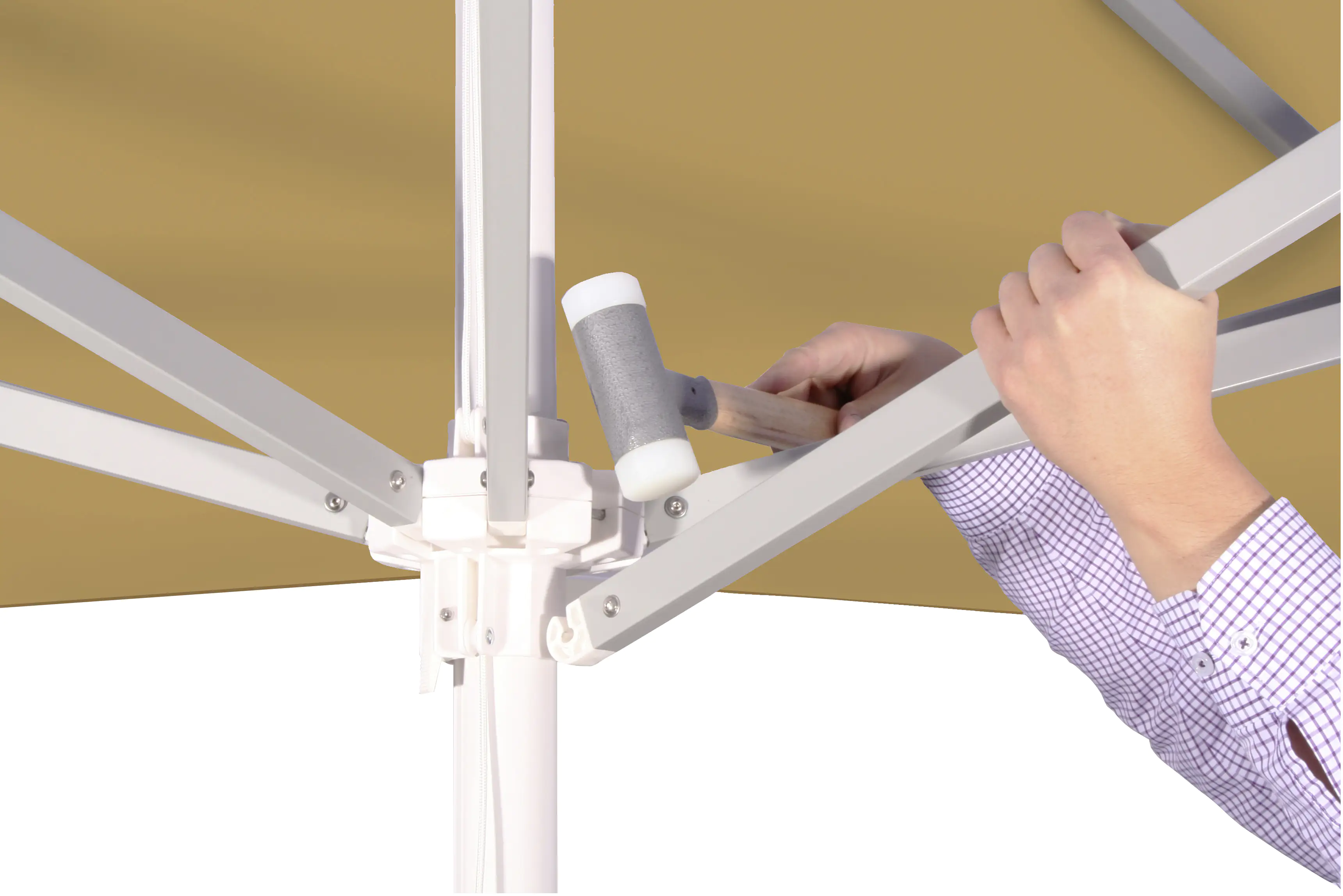 Schneider Sonnenschirm Quadro sand 300 x 300 cm