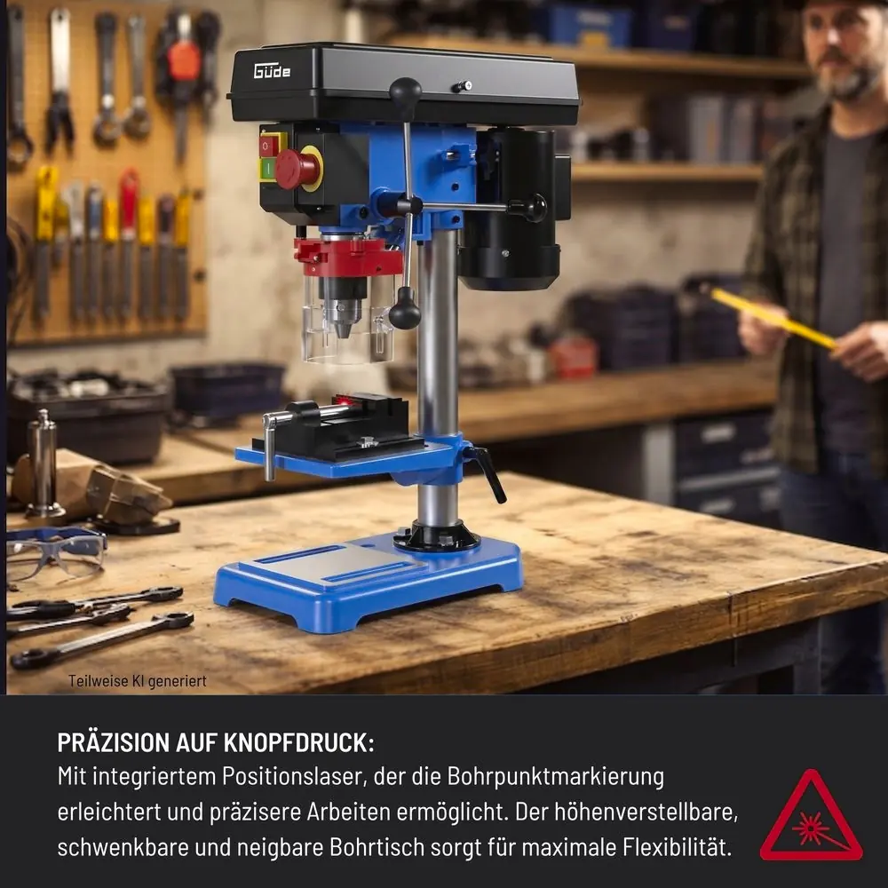 Güde Tischbohrmaschine GTB 16/550 Laser