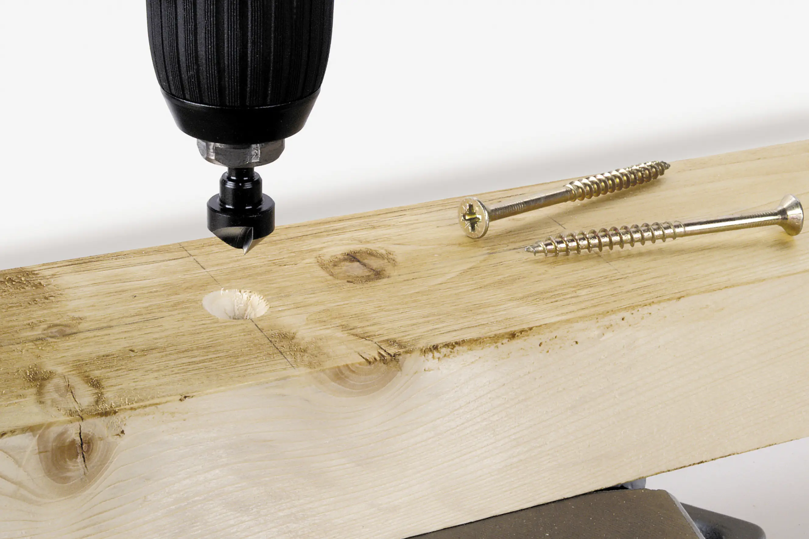 Wolfcraft Senker Ø 12 mm Werkzeugstahl Sechskantschaft 1 Schneide