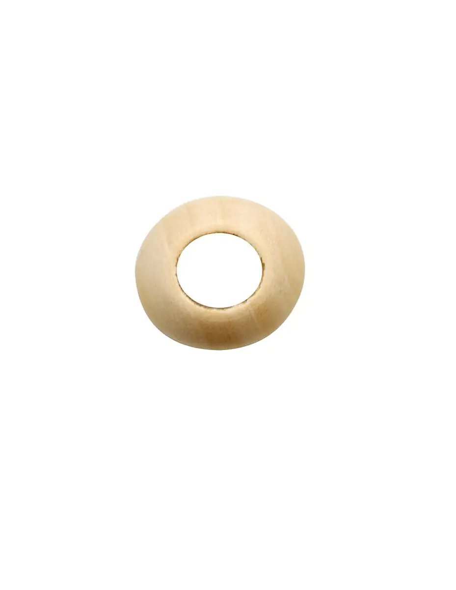 Glorex Grossloch Holzkugel 25mm 8 Stück Farbe: natur