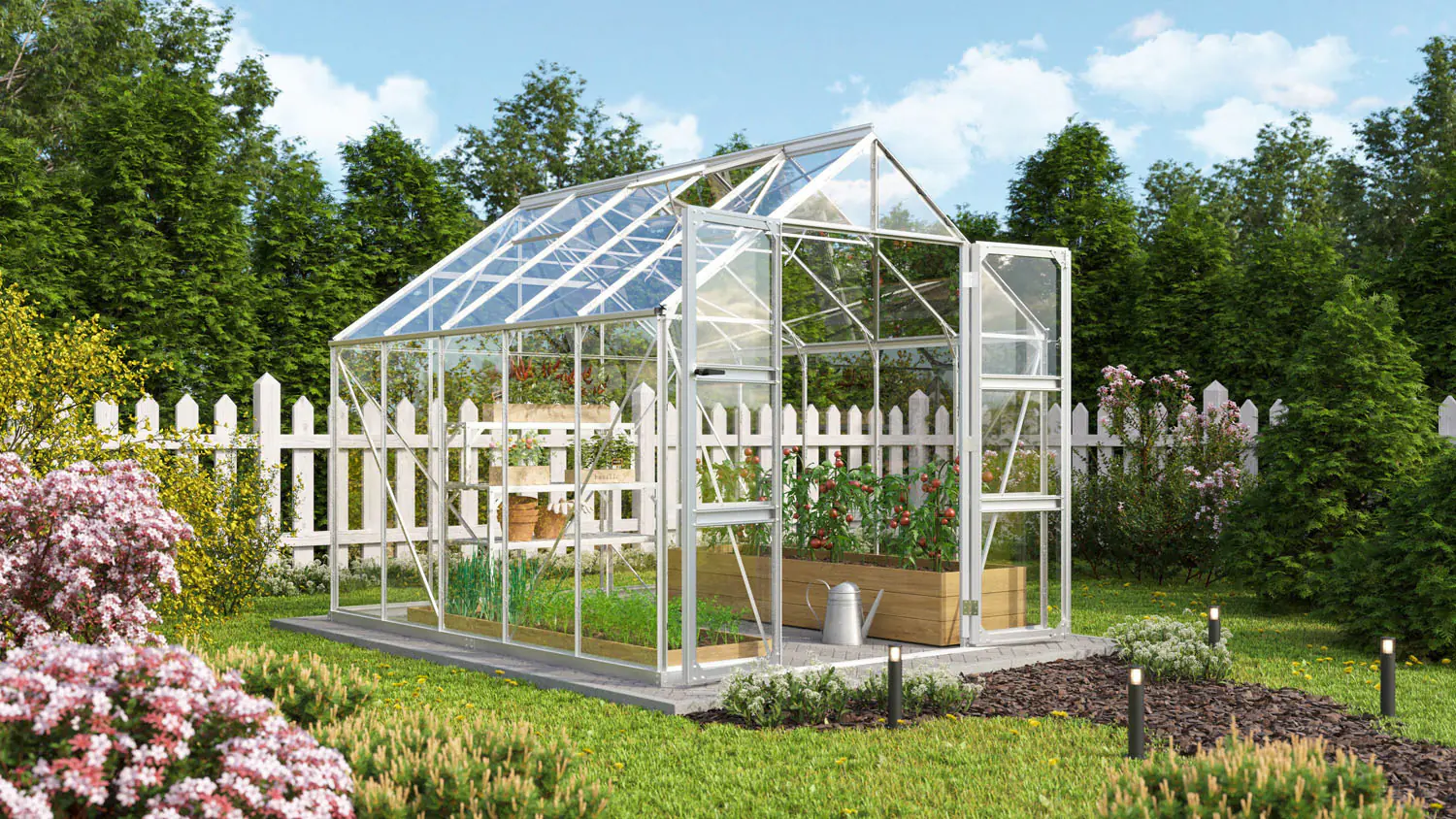 Vitavia Gewächshaus Domus 8300 257 x 324 cm 3 mm ESG