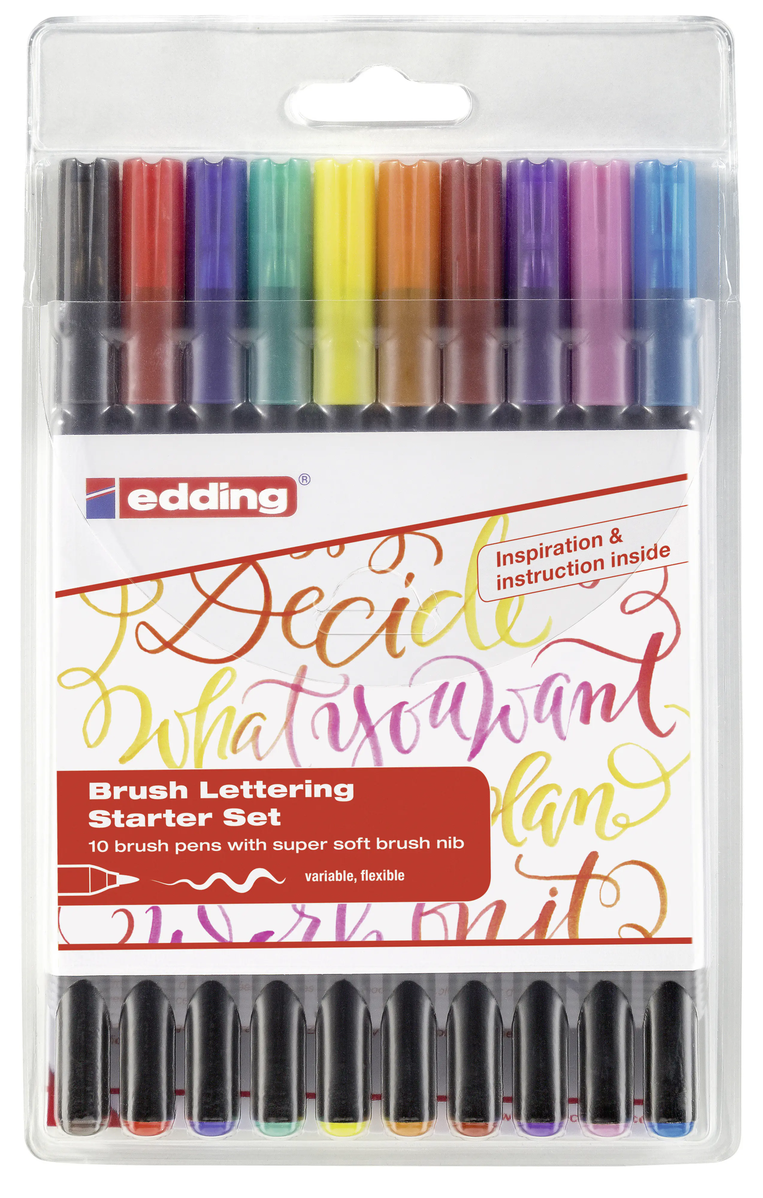 edding 1340 Brushlettering Starter 10er Set  1 - 3 mm