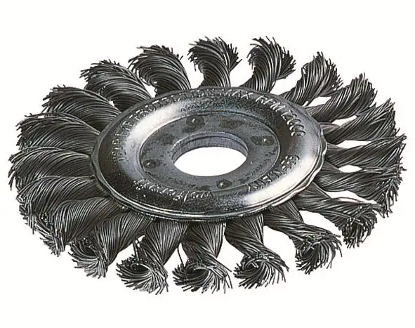 Wolfcraft Scheibendrahtbürste Ø 115 mm gezopft für Winkelschleifer