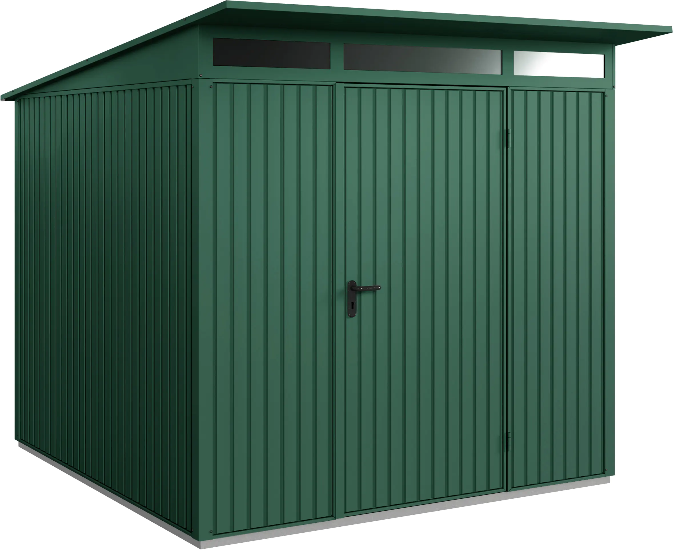 EcoStar Gerätehaus Trend-P Typ 2 moosgrün 247,9 x 283,4 x 232,3 cm