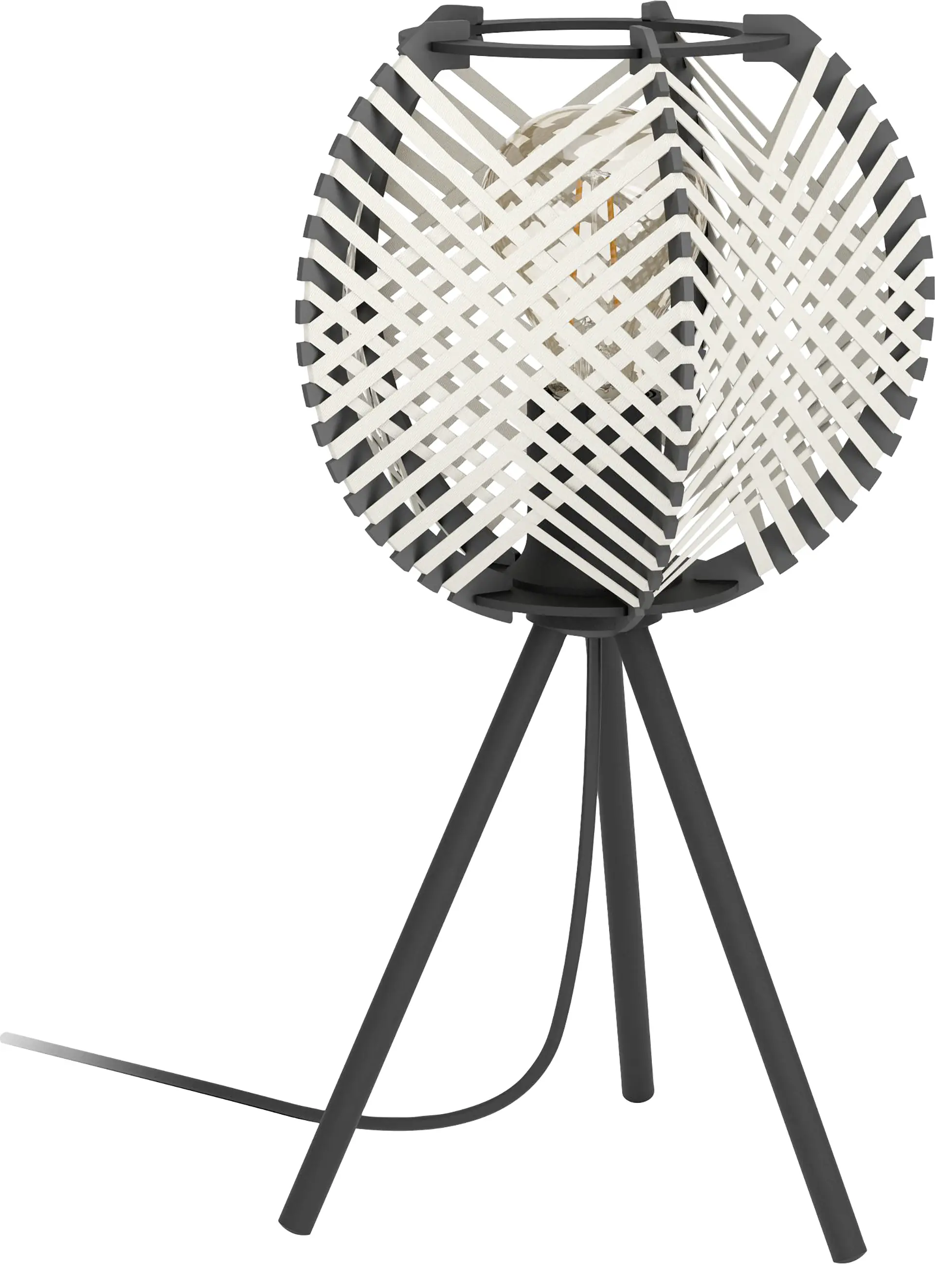 Eglo Tischlampe Waverton 40 x 22 cm schwarz