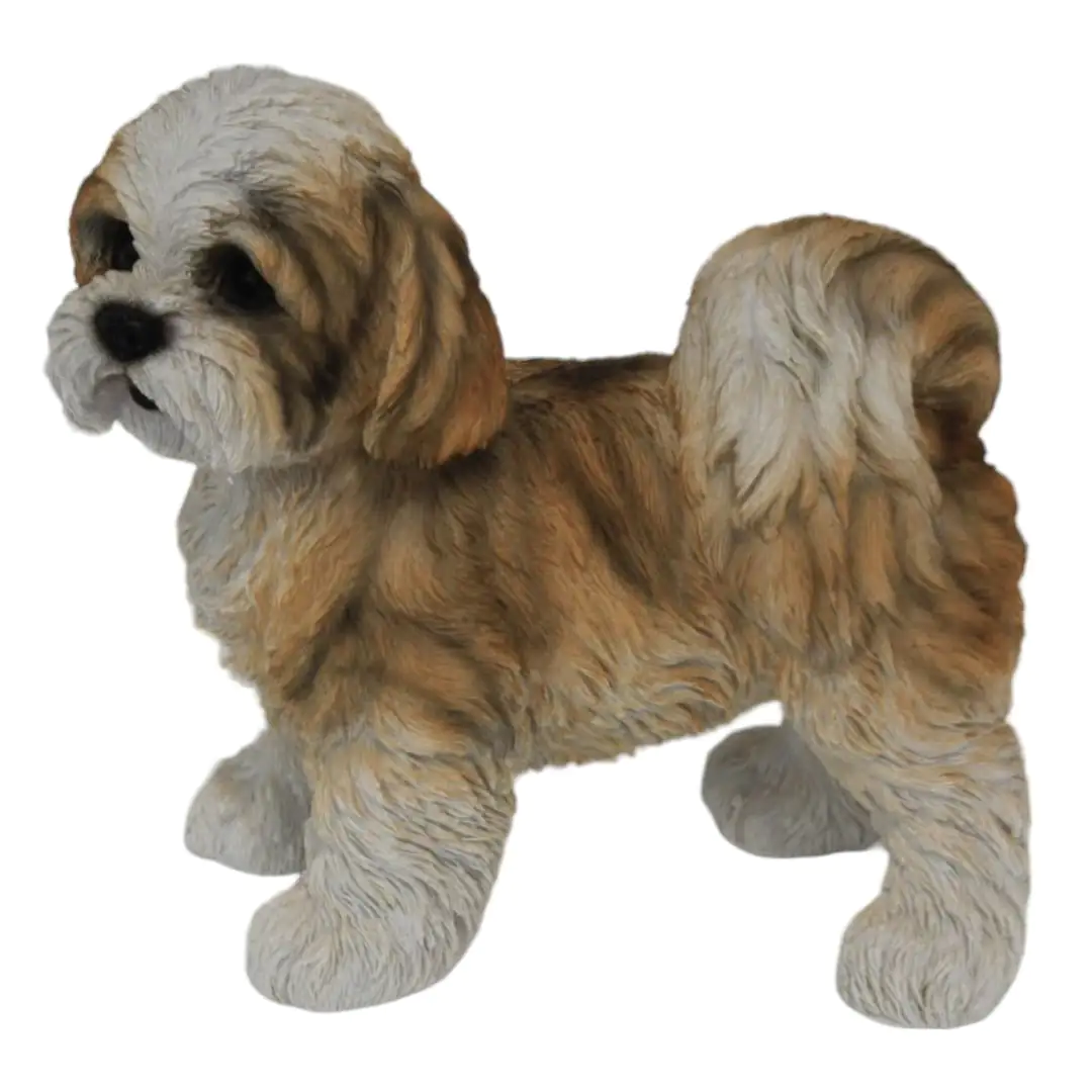 Dekofigur Shih Tzu Welpe stehend 23,5 x 14,5 x 24 cm