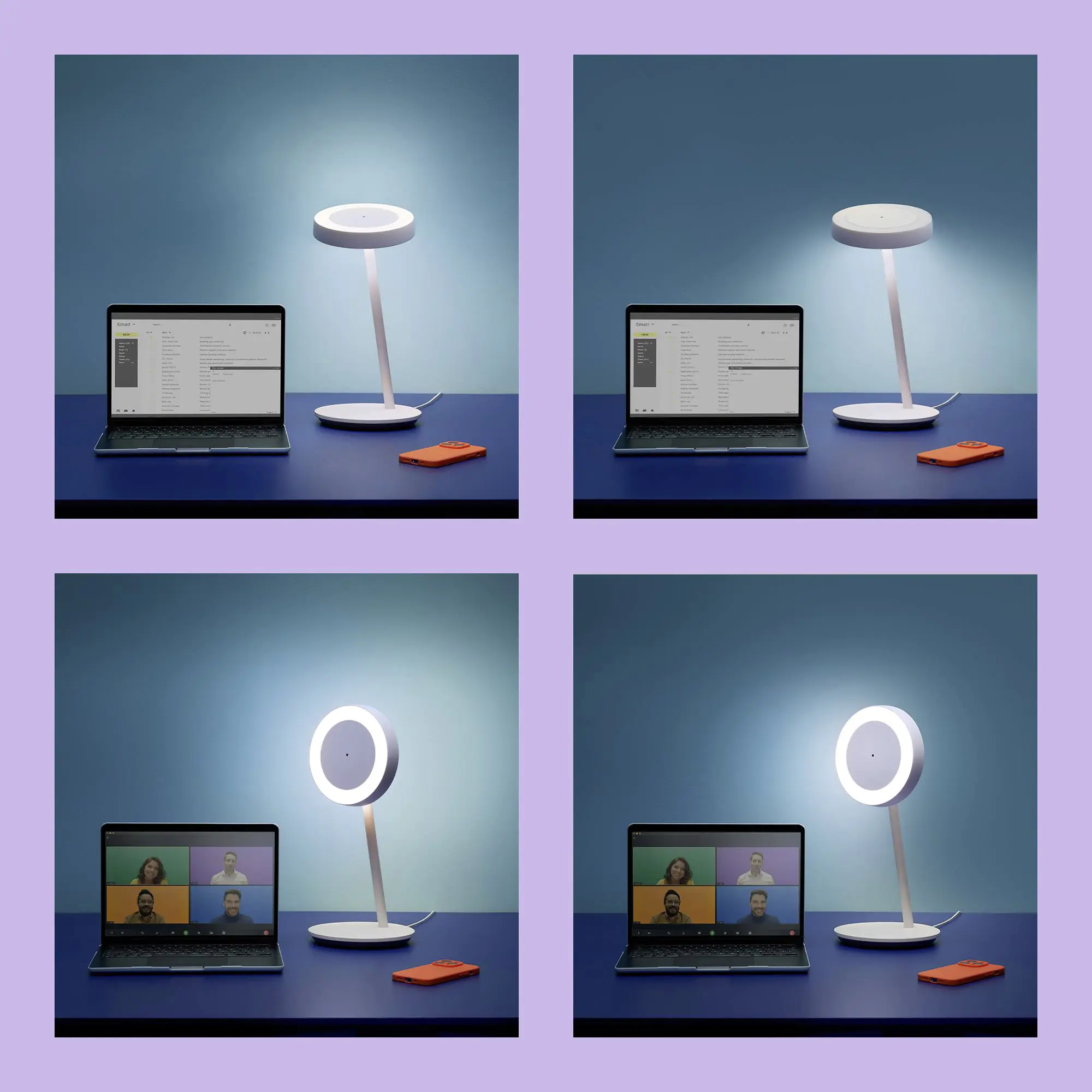 Wiz LED-Tischleuchte Portrait 10 W RGB-Beleuchtung weiß