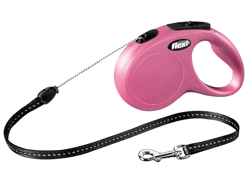 Flexi Hundeleine New Classic S pink, Seil