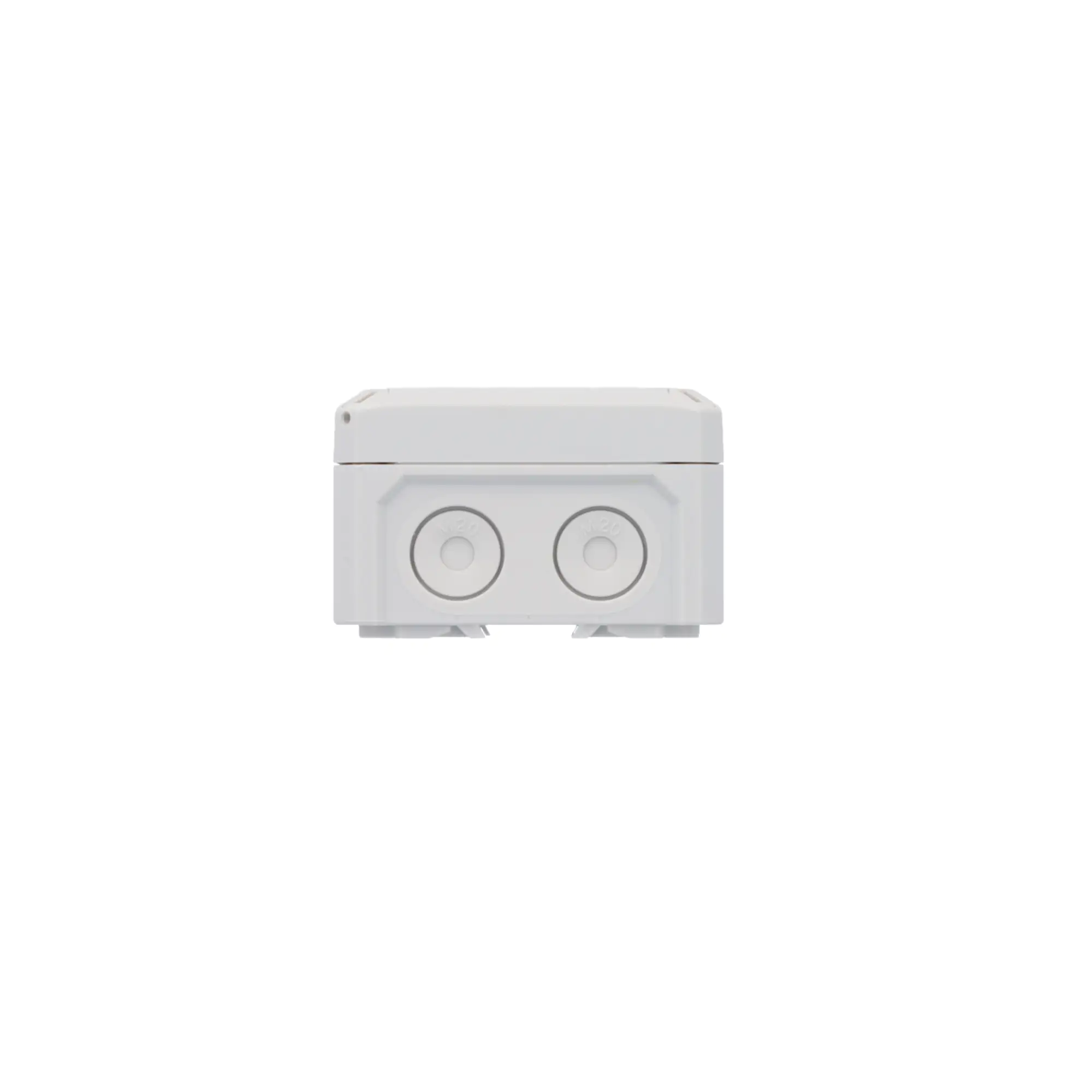 Abzweigkasten Aufputz IP66 mit Klemmleiste 85x85x54mm grau