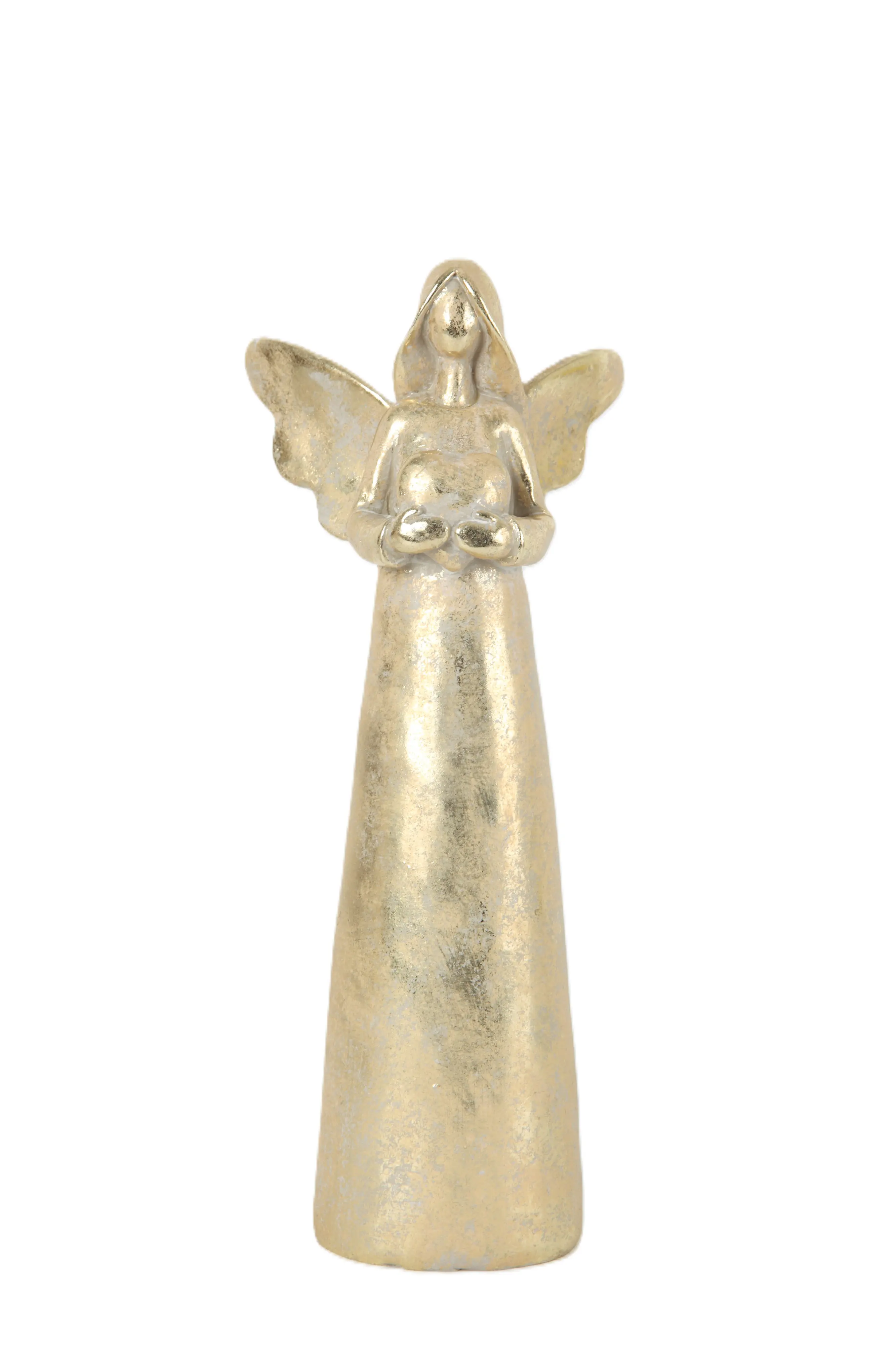 TrendLine Deko Engel Polyresin 11 x 6,5 x 27,5 cm gold