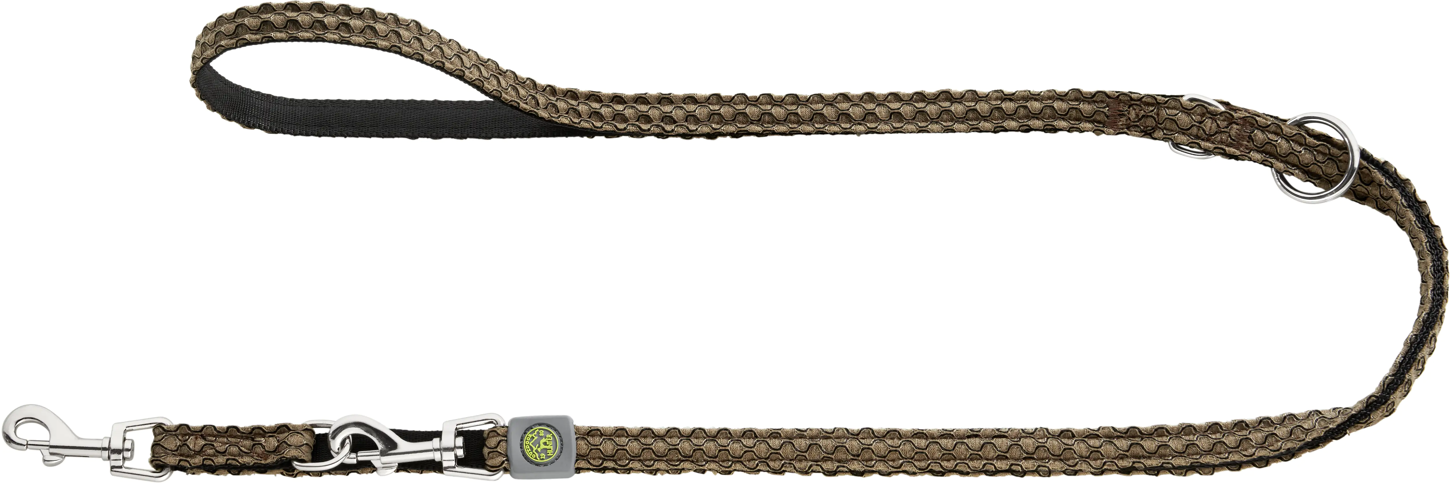 Hunter Hundeleine Führleine verstellbar Hilo 2 m x 1,5 cm braun
