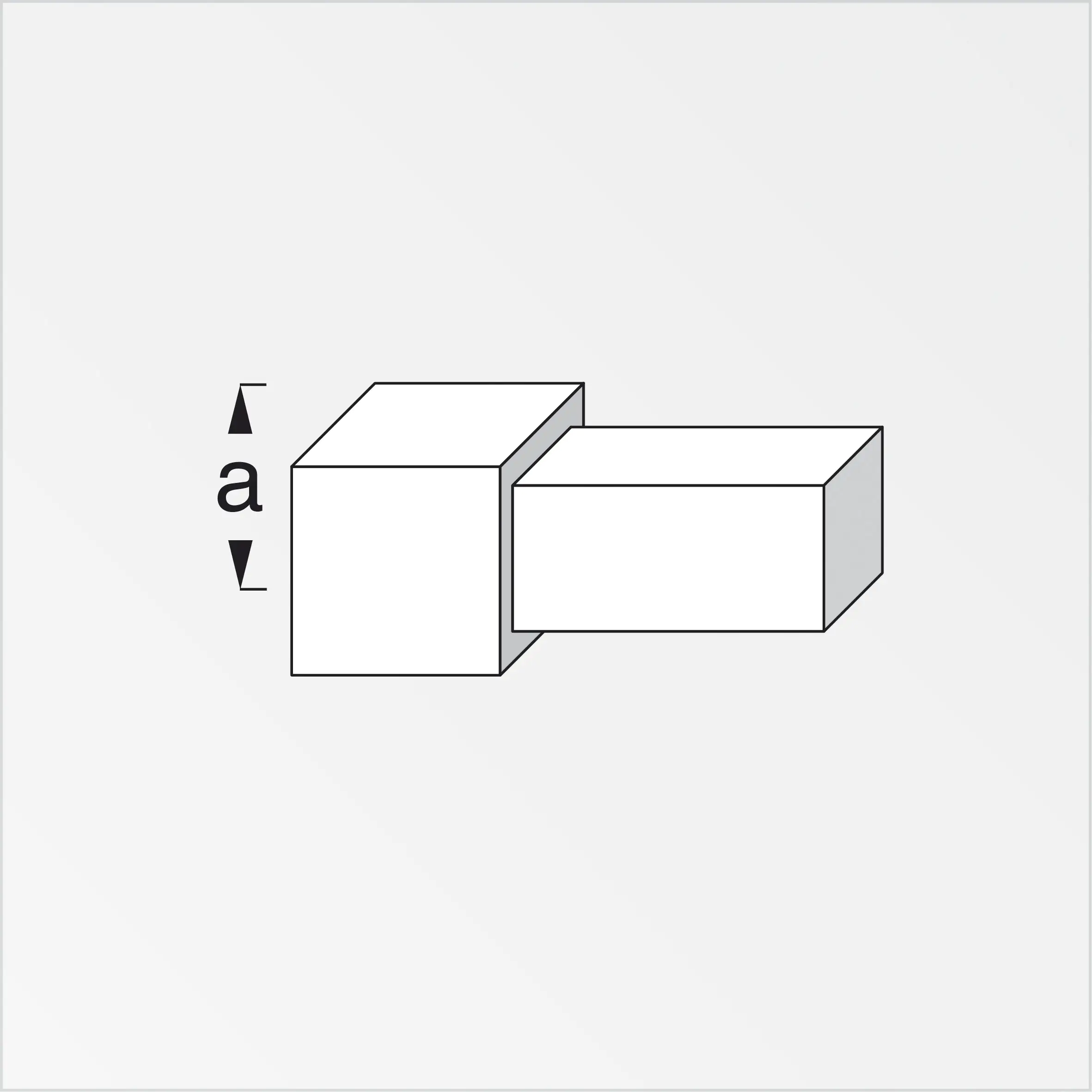 alfer Quadrat-Fliesenecke Aluminium eloxiert poliert Chrom Optik