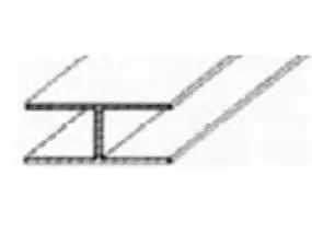 Gutta H-Profil 200 cm 16 mm silber