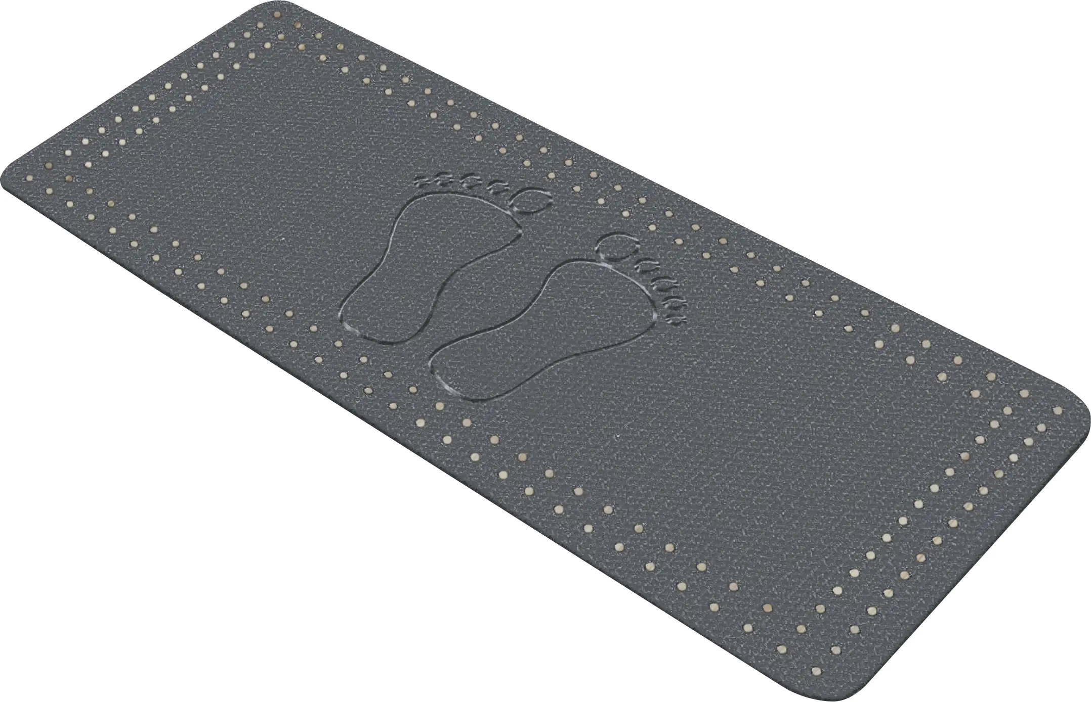 Kleine Wolke Wanneneinlage Foot Schiefer, 36 x 72 cm