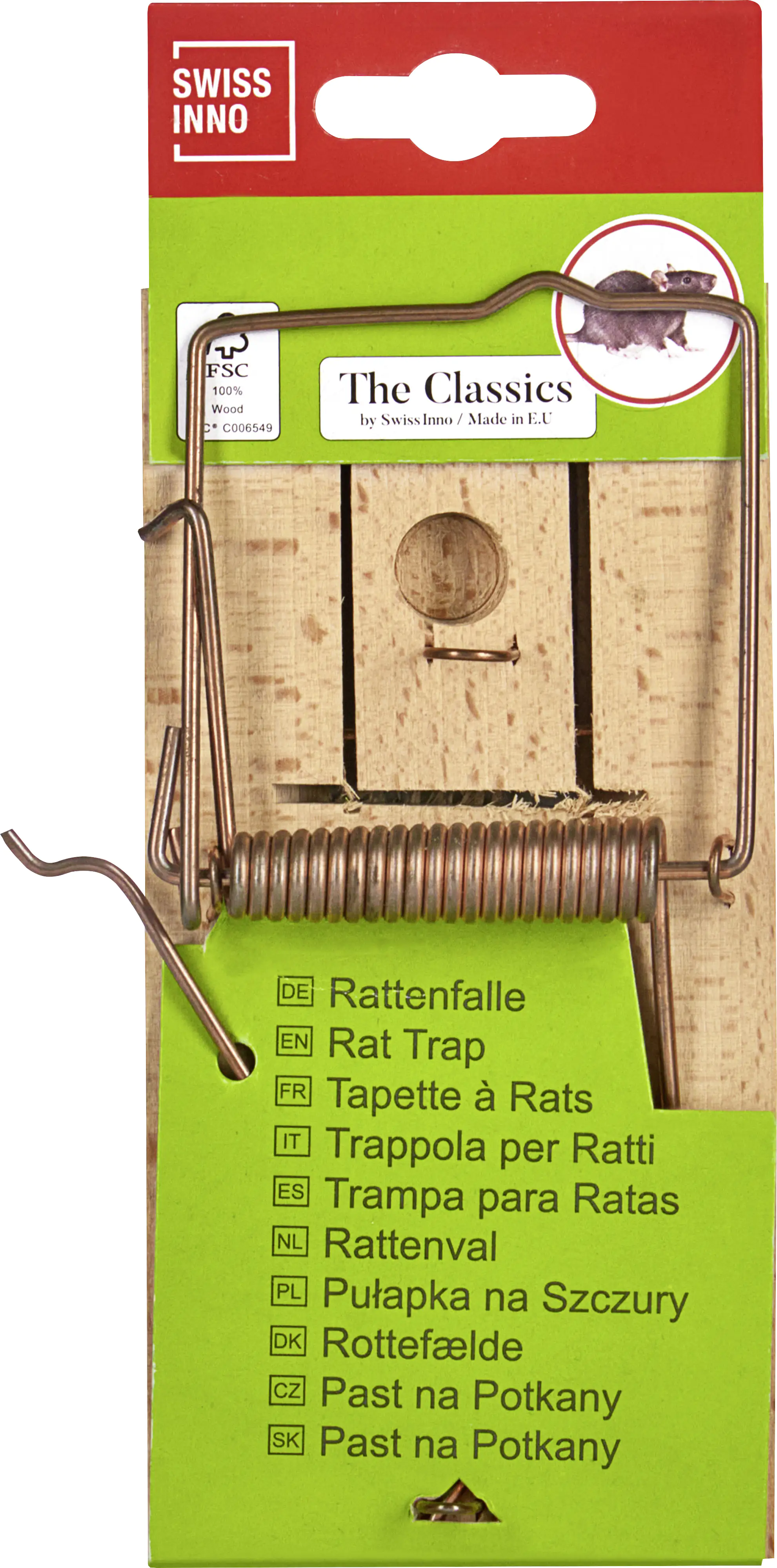 Swissinno Classic Holz-Rattenfalle 