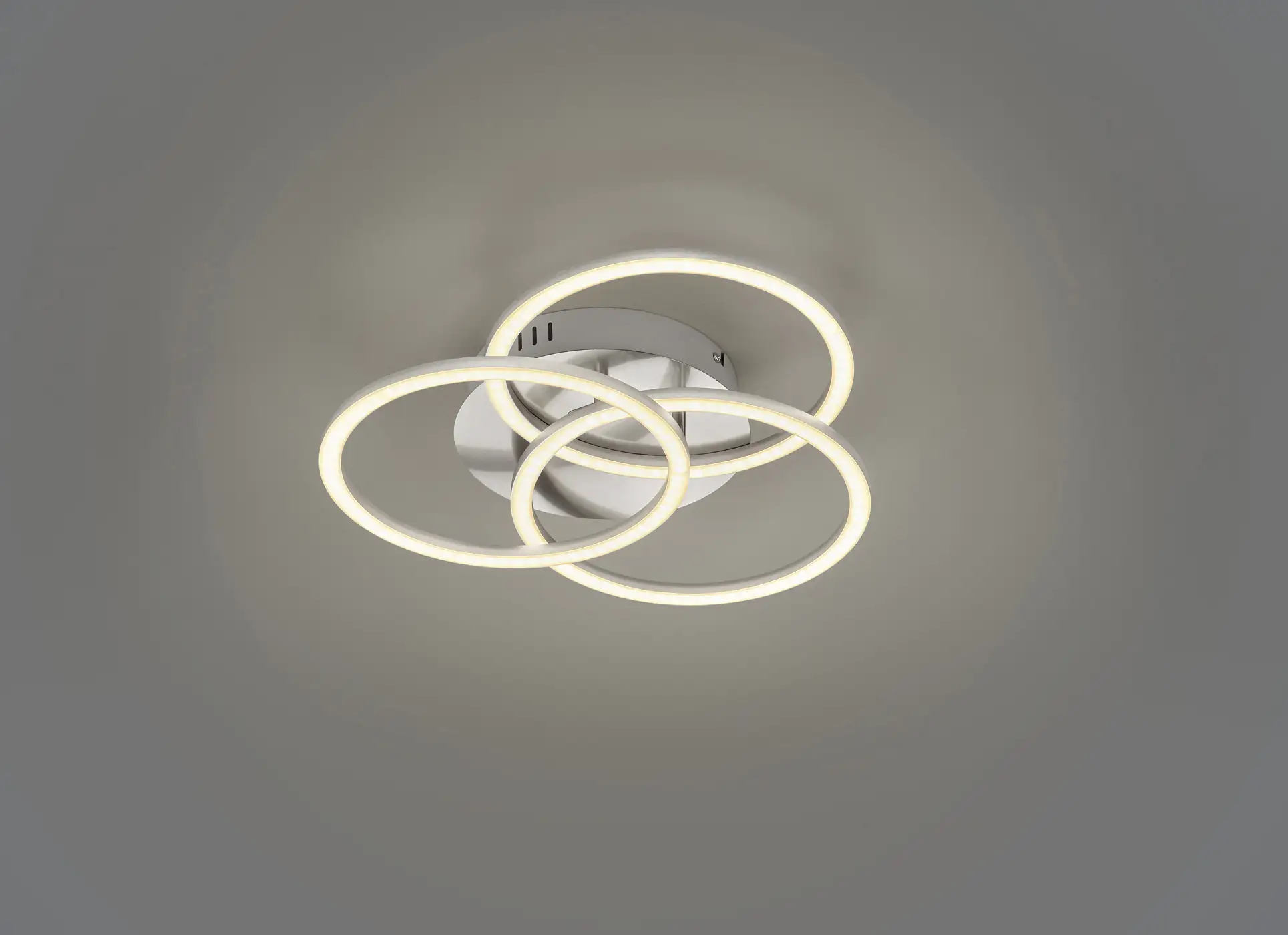 Reality LED Deckenleuchte Circle nickel matt Fernbedienung