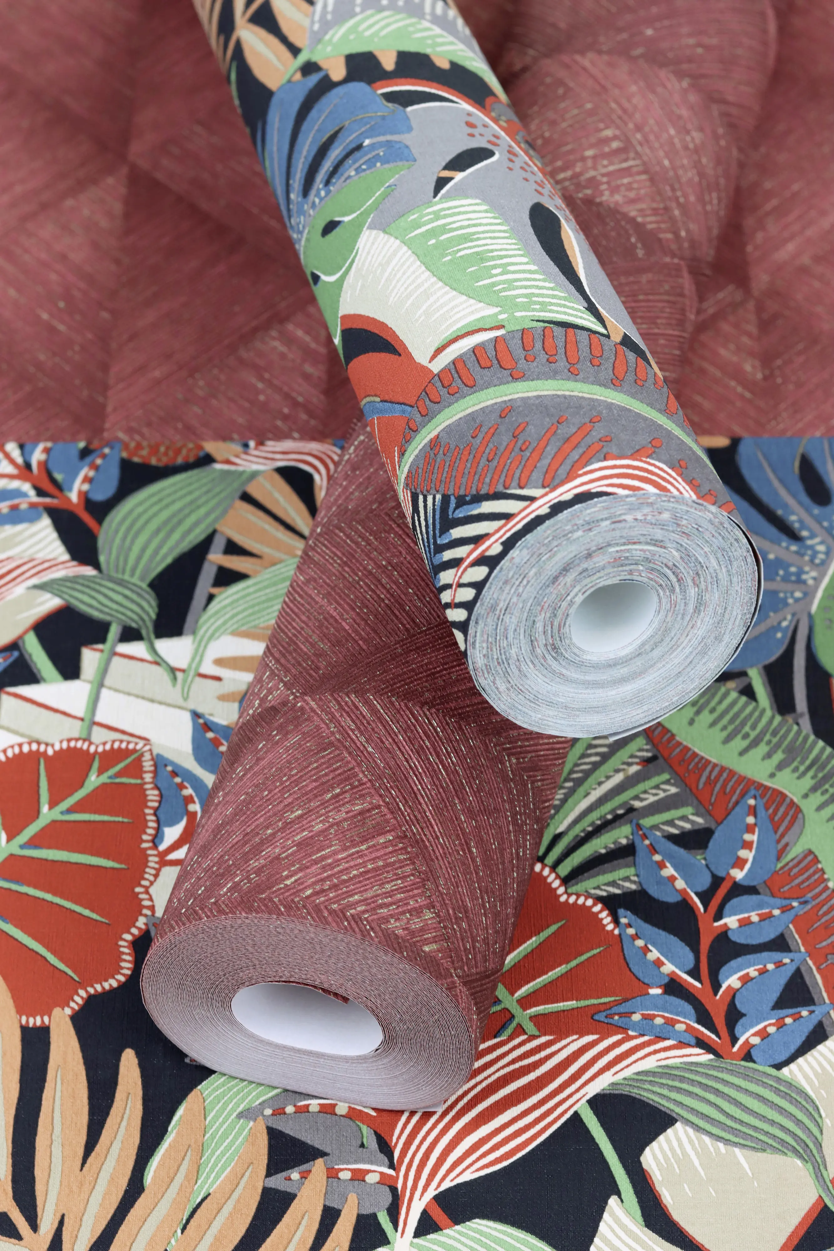 Rasch Vliestapete 687811 Topical house tropisch bunt, 10,05 x 0,53 m