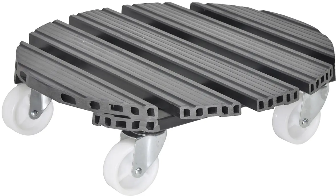 WAGNER Pflanzenroller WPC rund Ø 38,5 cm Tragkraft bis max. 150 kg
