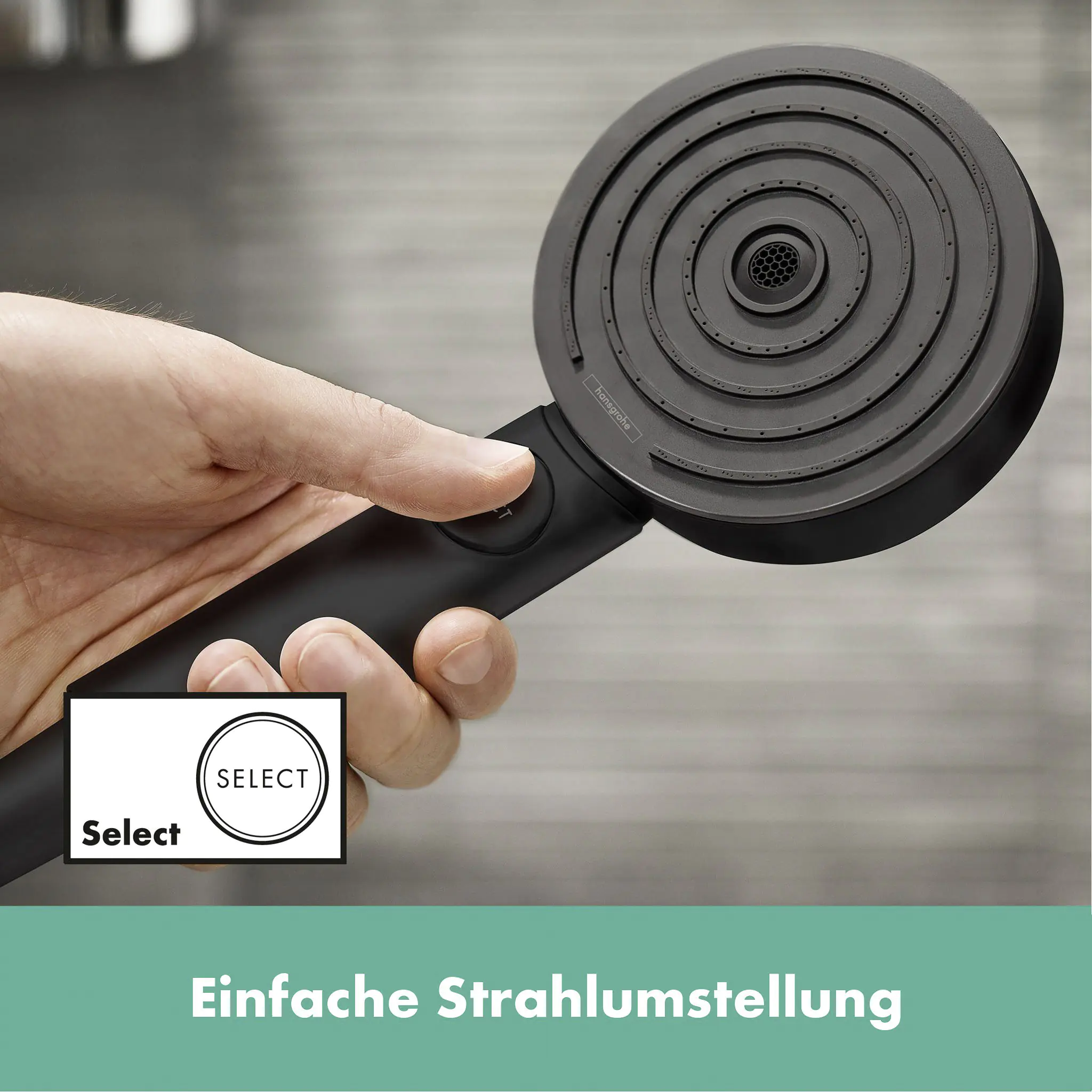 Hansgrohe Handbrause 3 Strahlarten Pulsify Select S EcoSmart mattschwarz