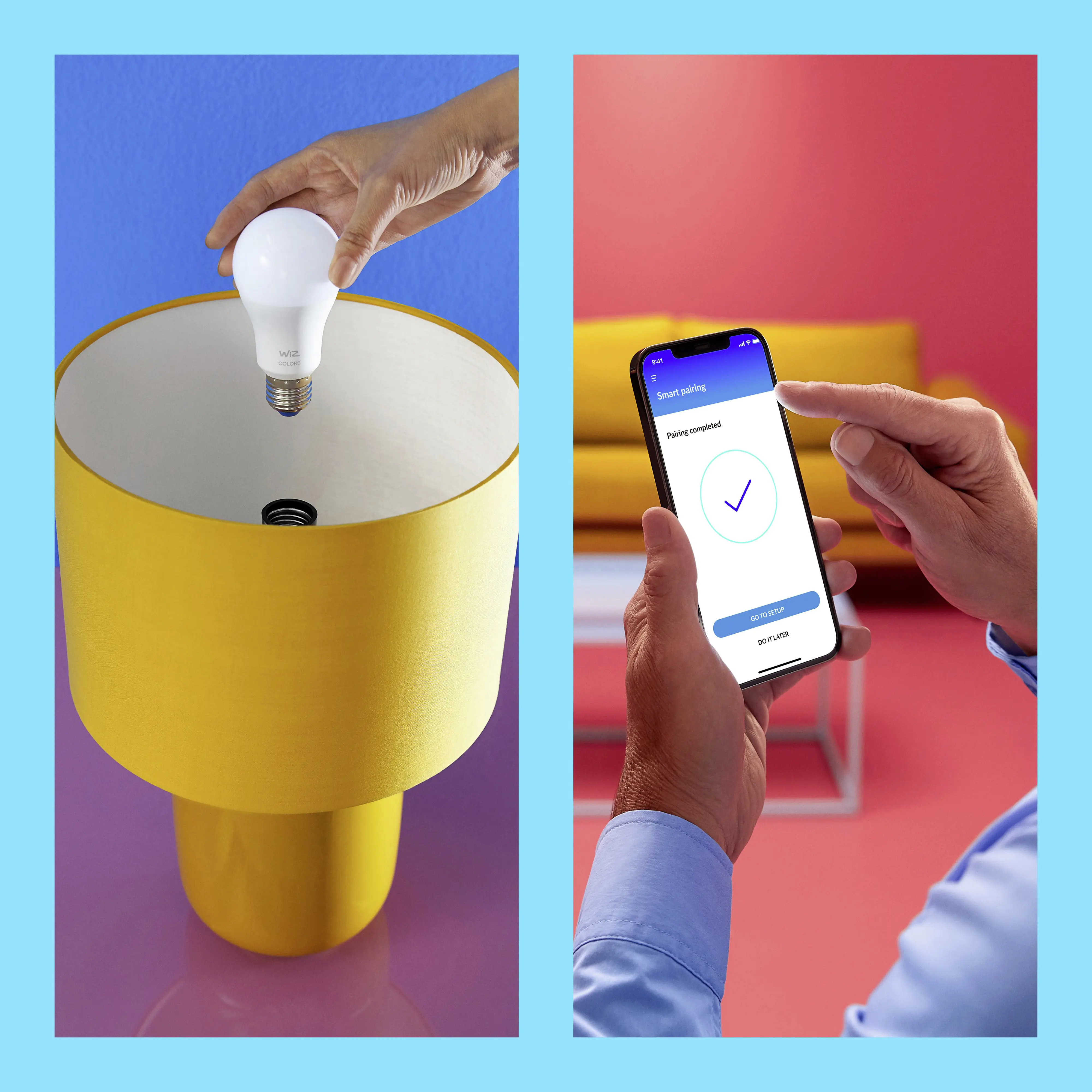 WIZ LED-Leuchtmittel Birnenform A67 E27 13W warmweiß bis kaltweiß smart CCT