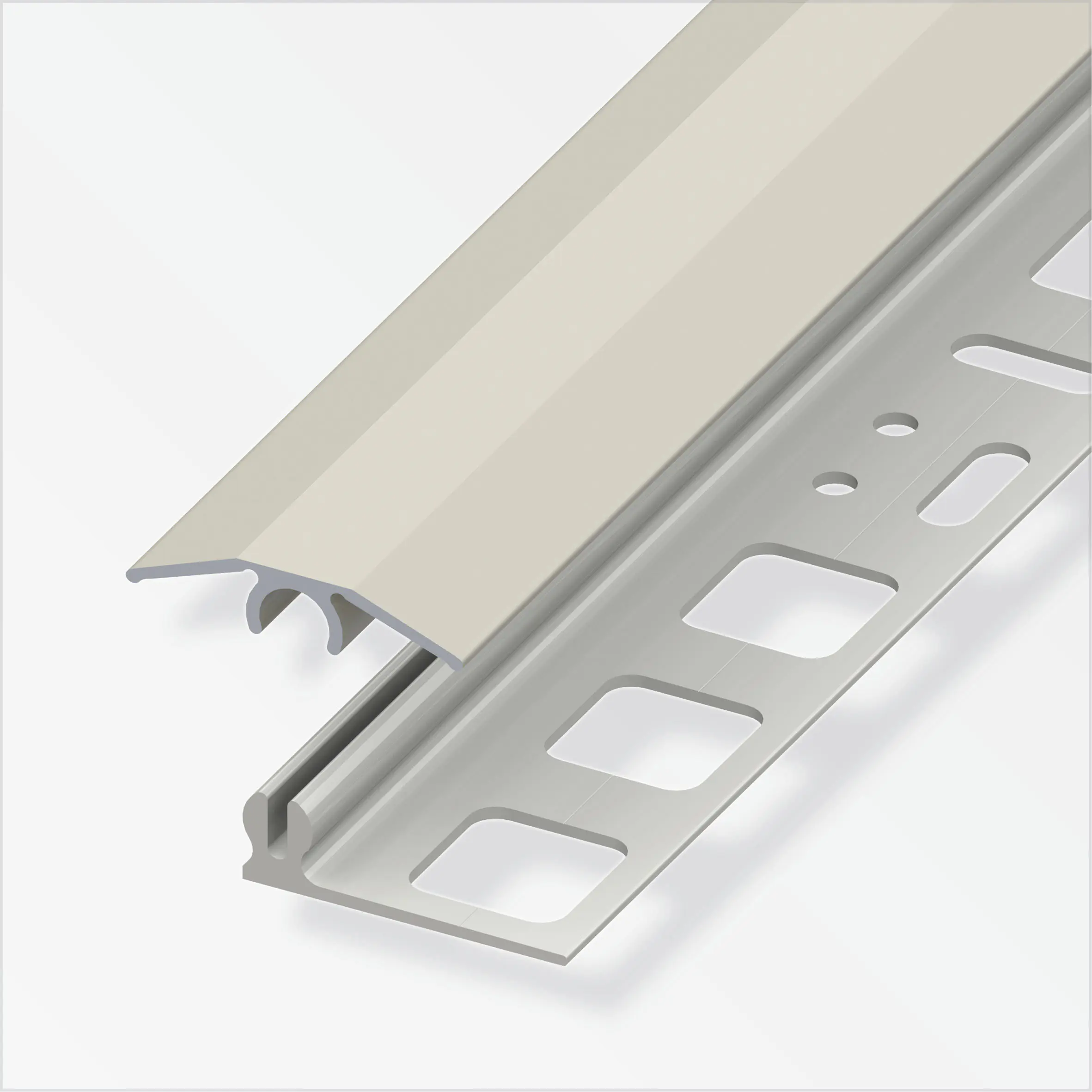 alfer Übergangs-Profil 2 m, 25 x 7 mm Aluminium eloxiert titan