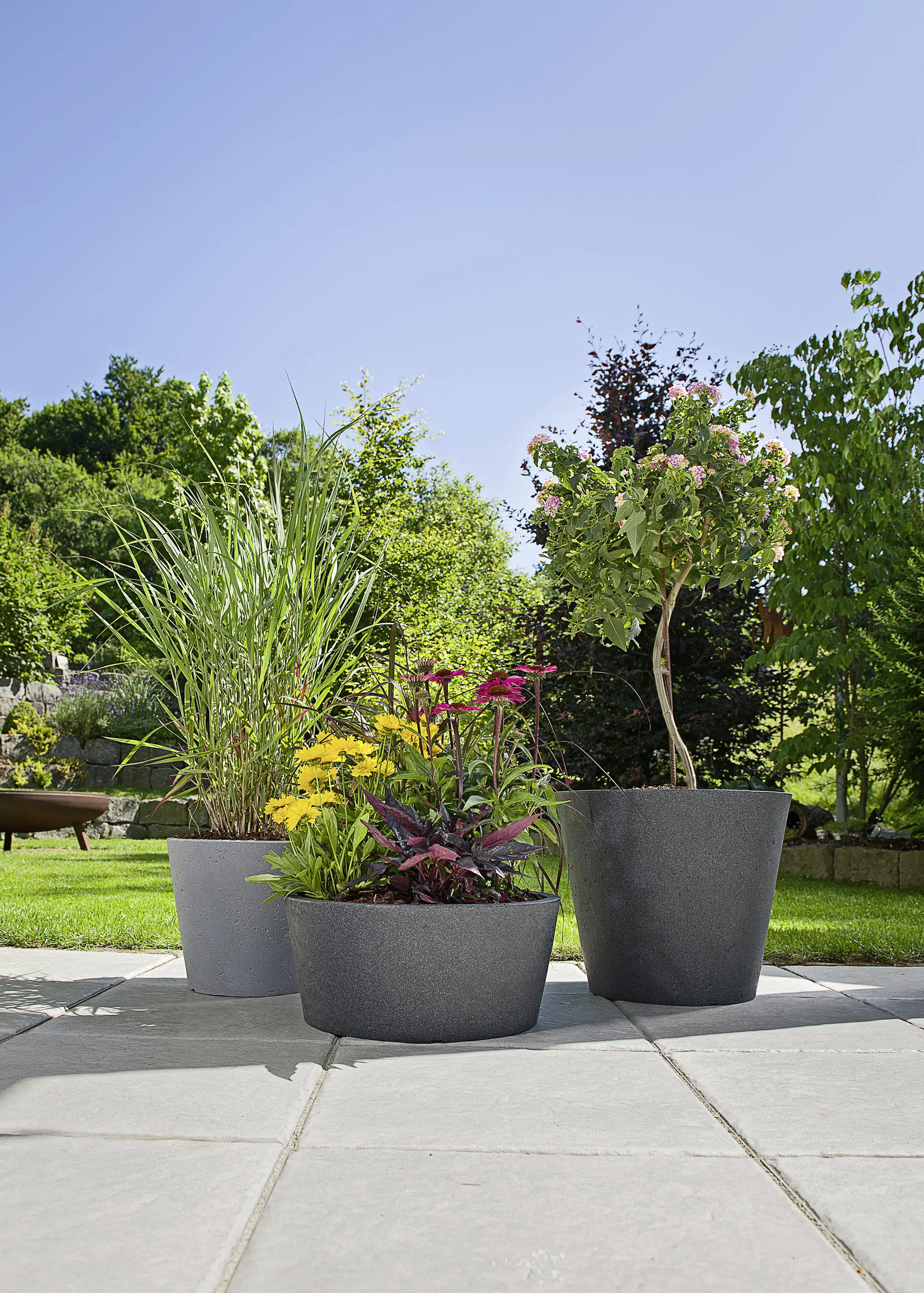 Scheurich Pflanzgefäß C-Cone Serie 238 schwarz granit Ø 30 cm