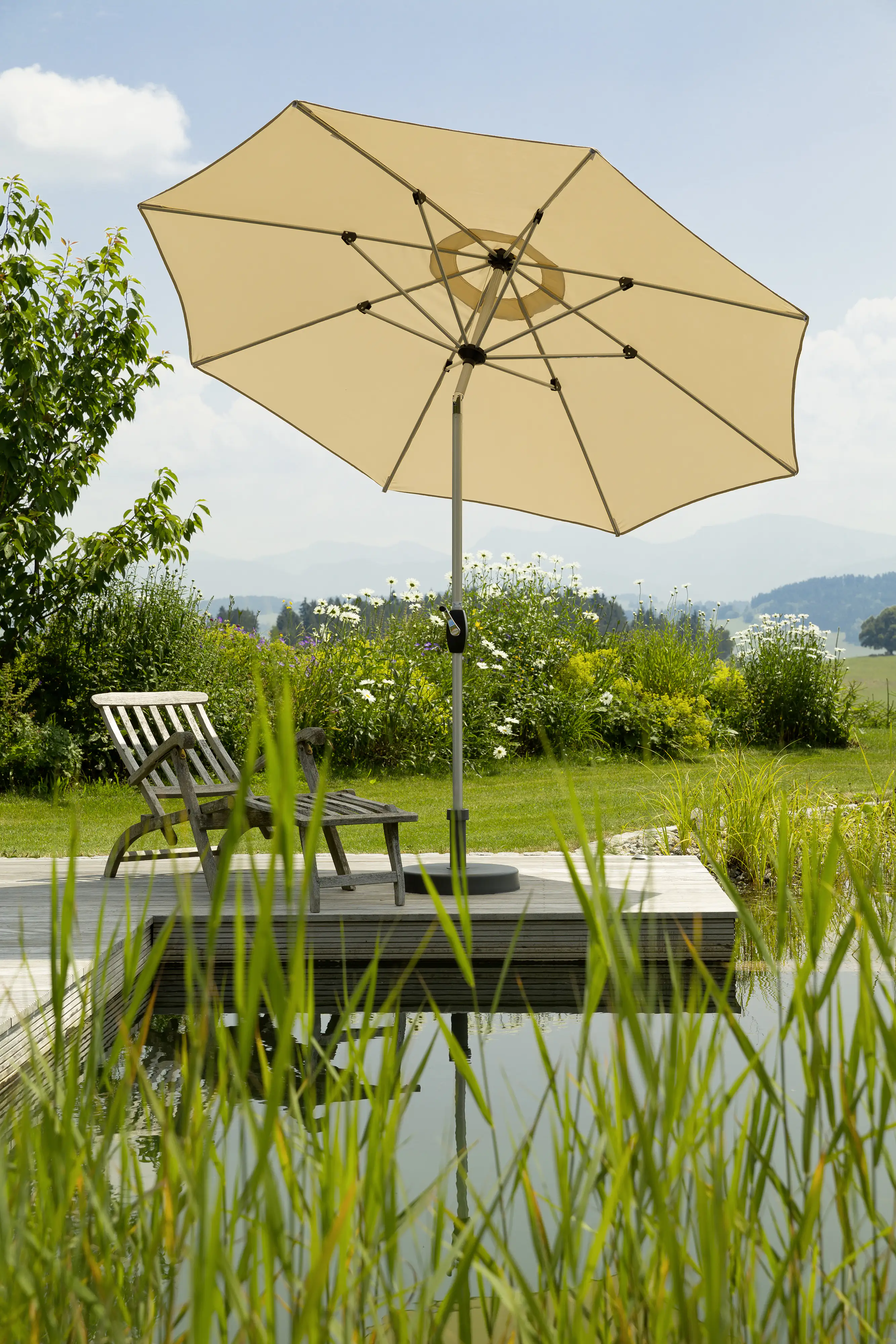 Schneider Sonnenschirm Venedig natur Ø 270 cm