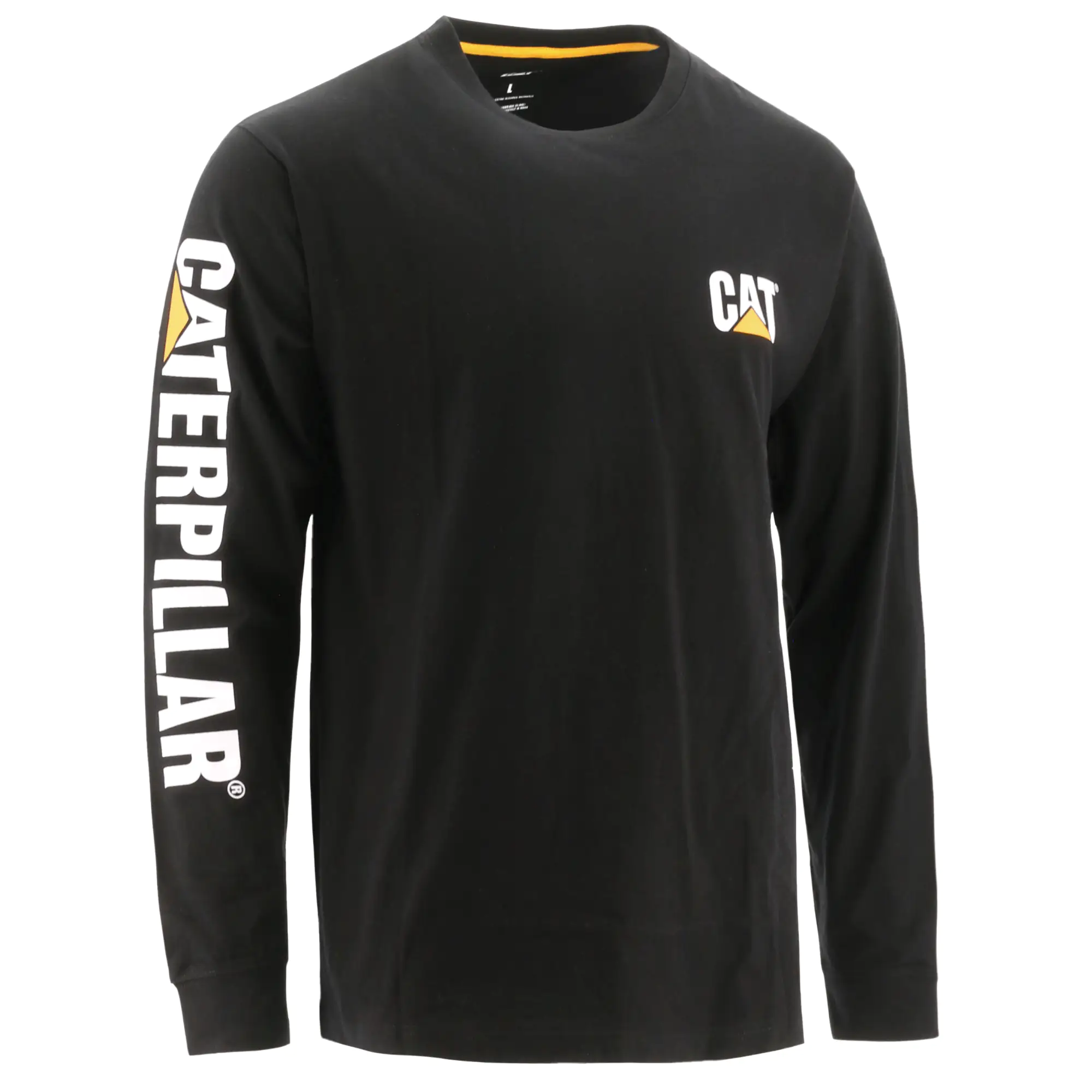 CAT Langarmshirt Trademark schwarz