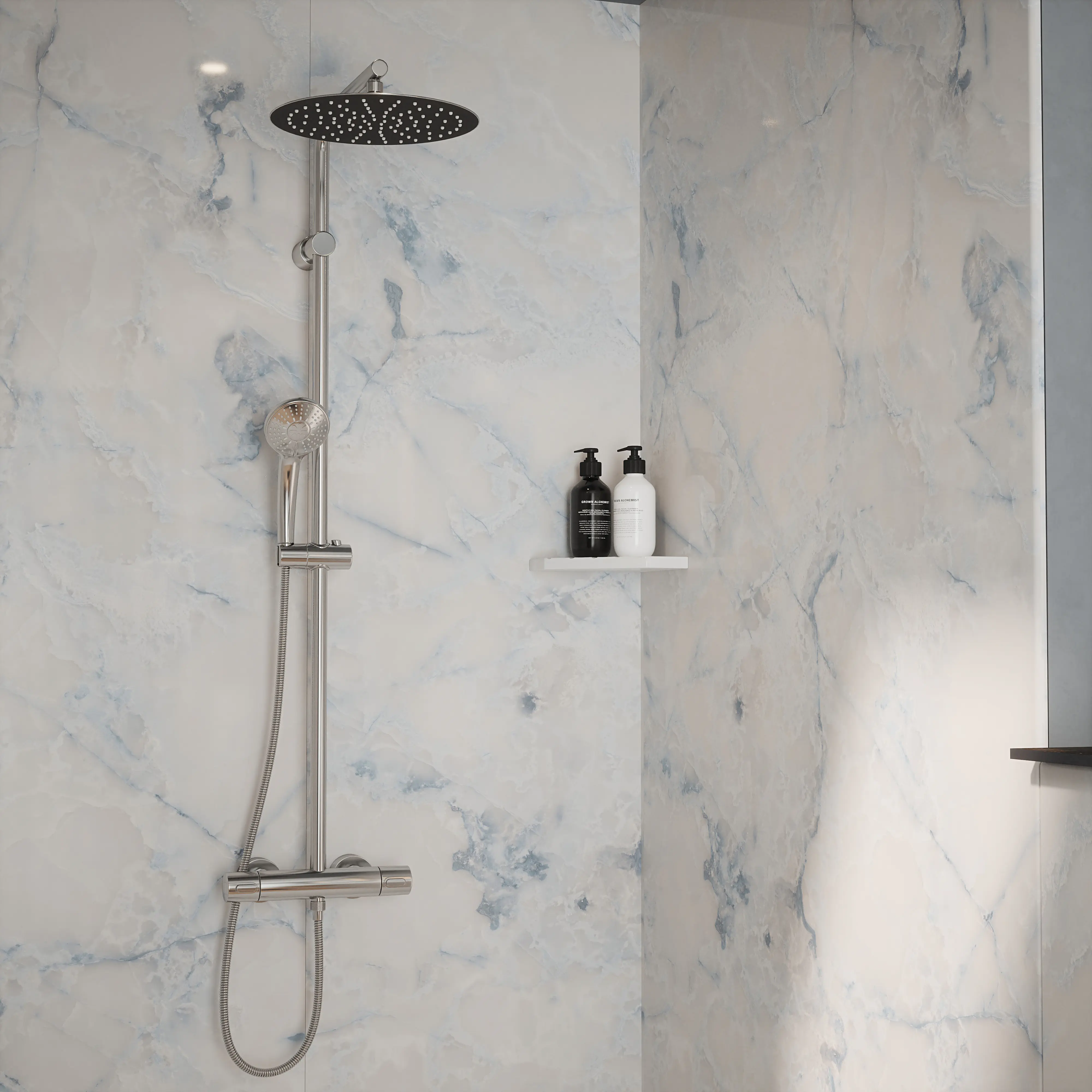 Wetwall Elite Wandpaneel  Onyx Oro 60 x 242 cm mit Nut & Feder