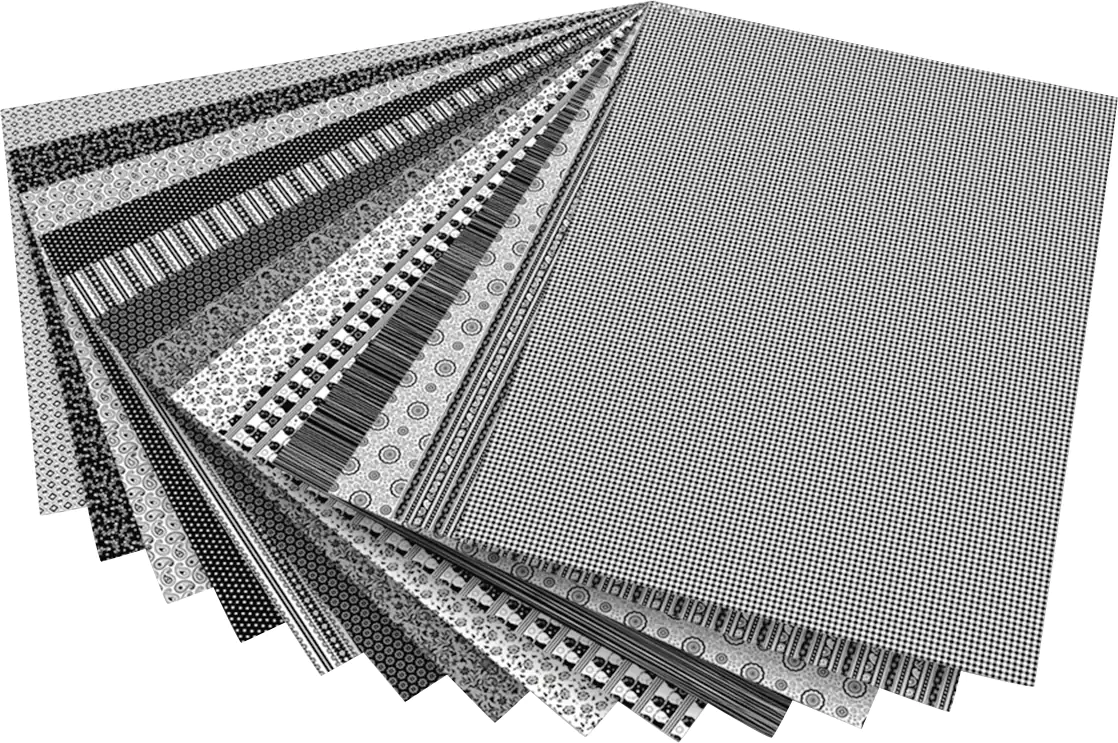 Glorex Motivblock schwarz/weiss 24 x 34 cm 26 Blatt sortiert