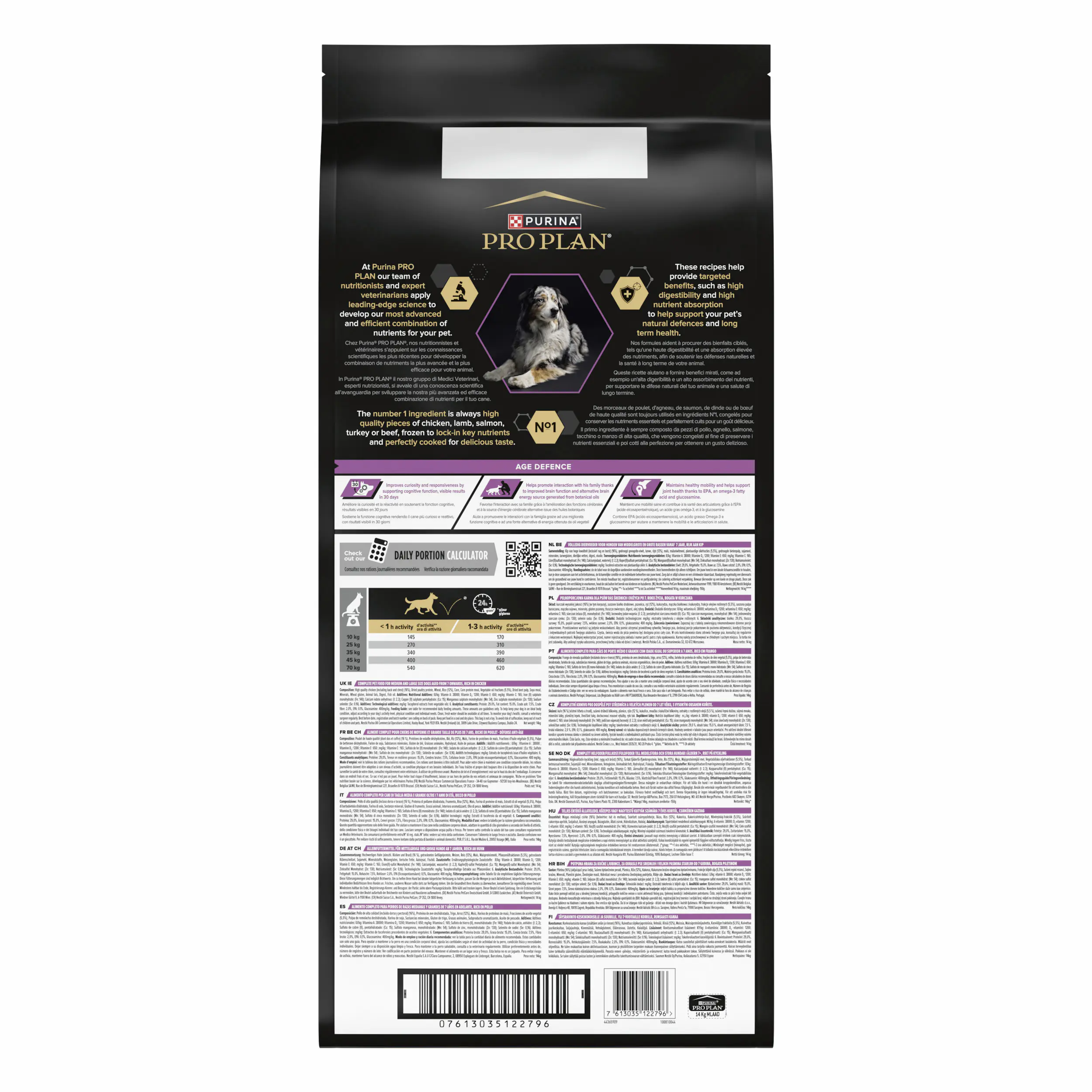Purina Pro Hundetrockenfutter Senior Medium 14 kg Huhn & Reis