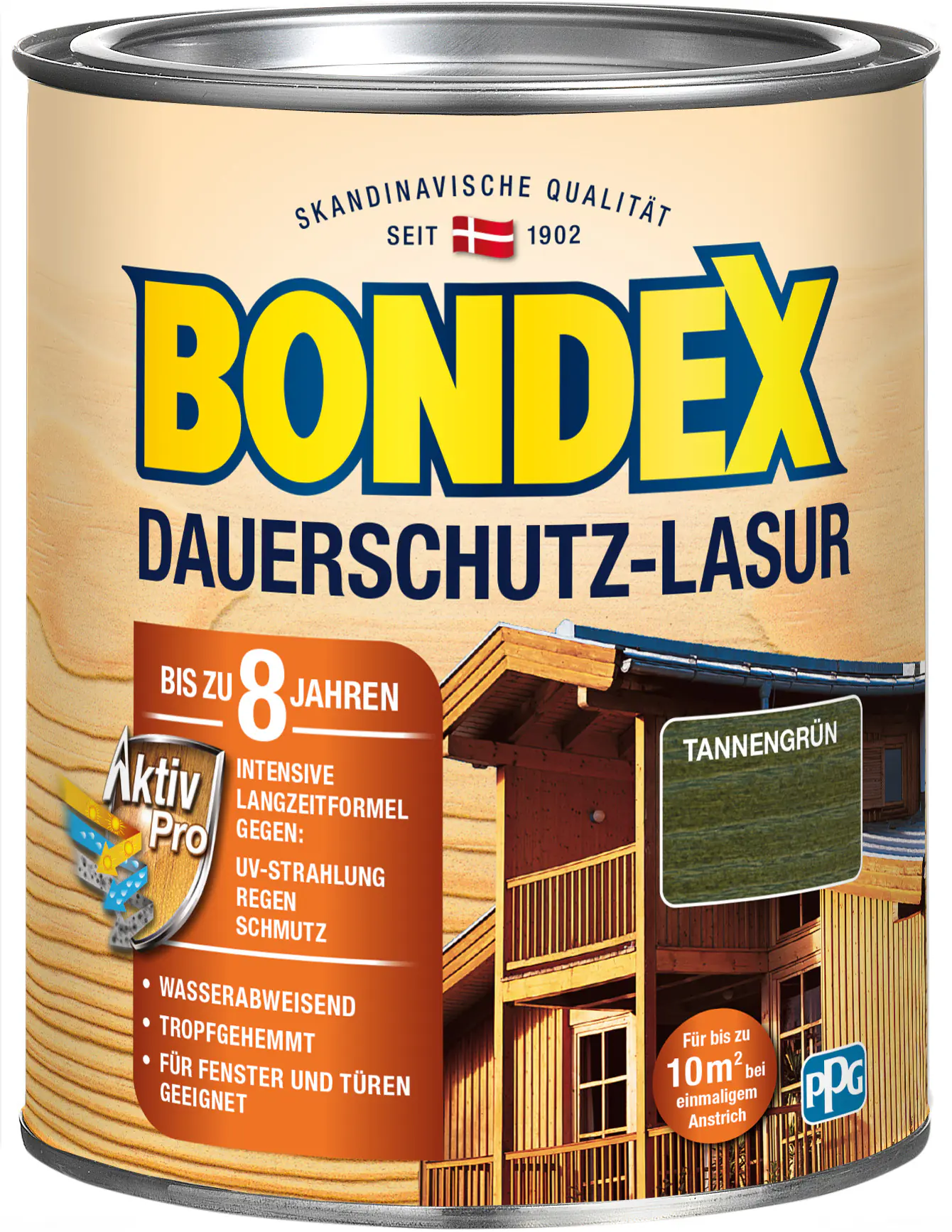 Bondex Dauerschutz Lasur 750 ml tannengrün