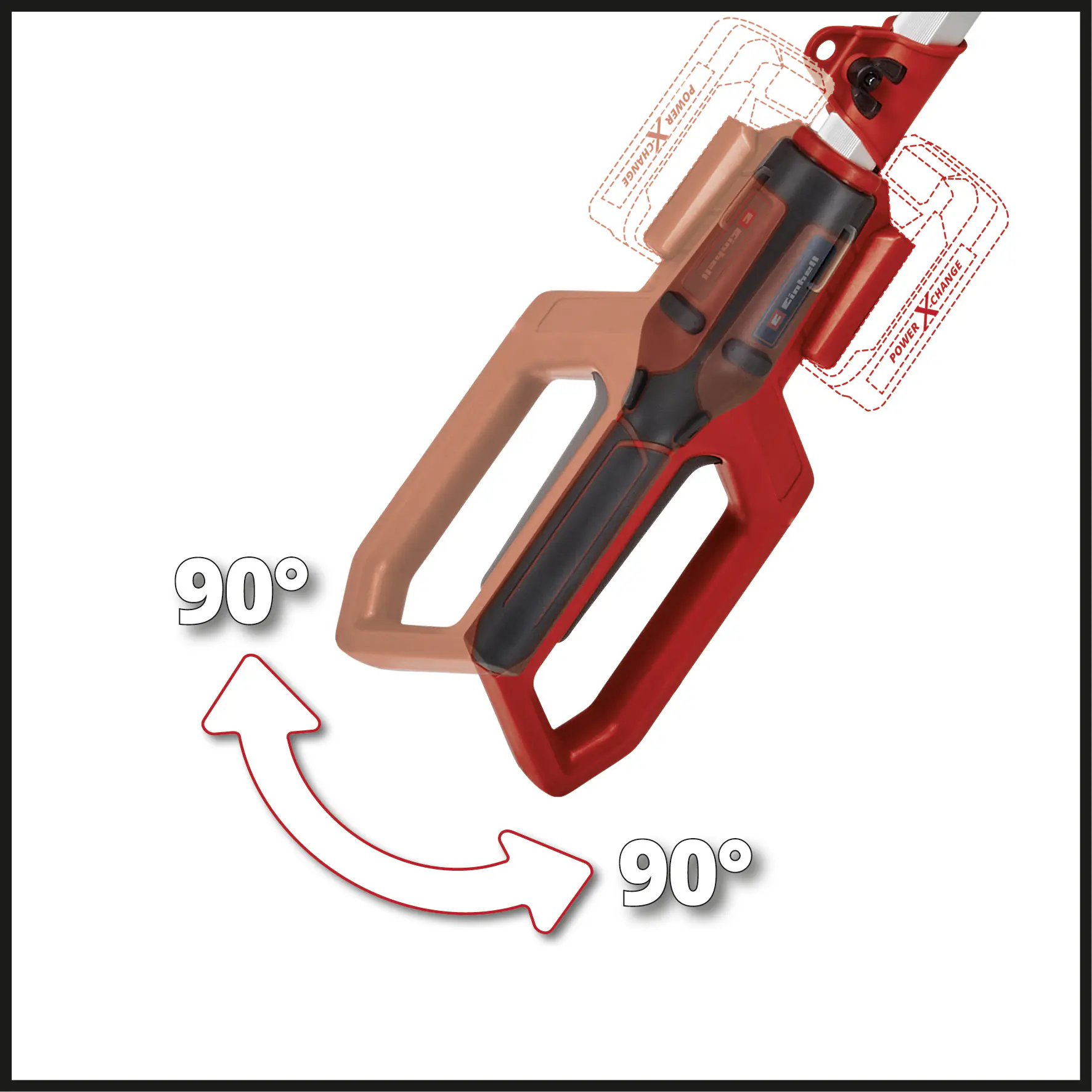Einhell Akku Teleskopheckenschere GC-HH 18/45 Li T-Solo 41 cm Schnittlänge