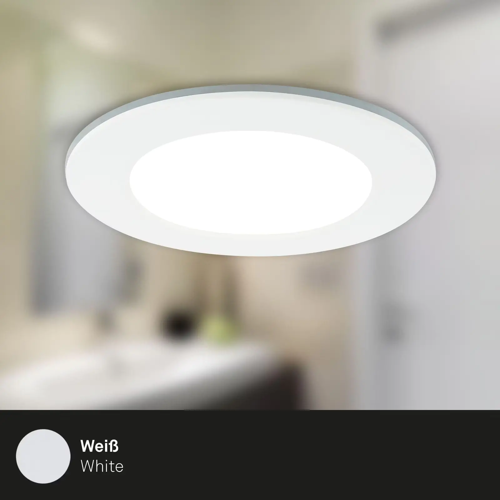 Di-Ka LED Einbauleuchte Fungo CCT 3er Set weiß Ø 9,2 cm 4,8W dimmbar