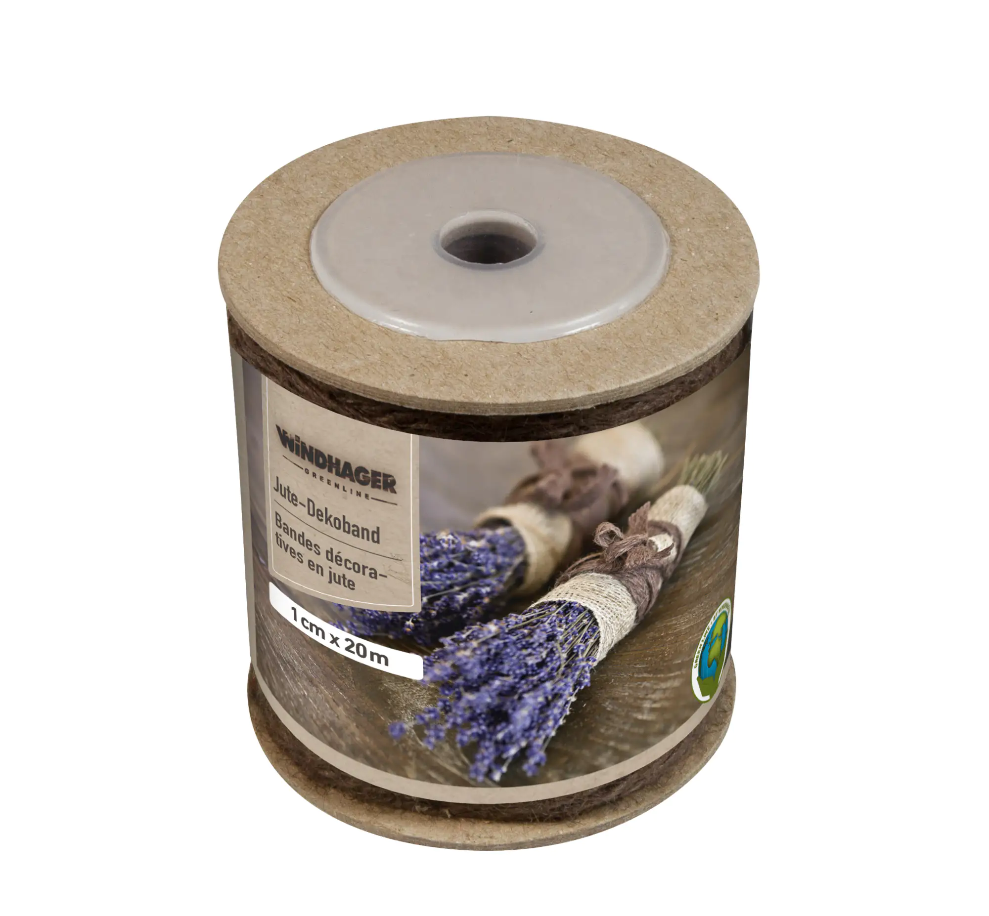 Windhager Jute Deko Band 1 cm x 20 m, braun