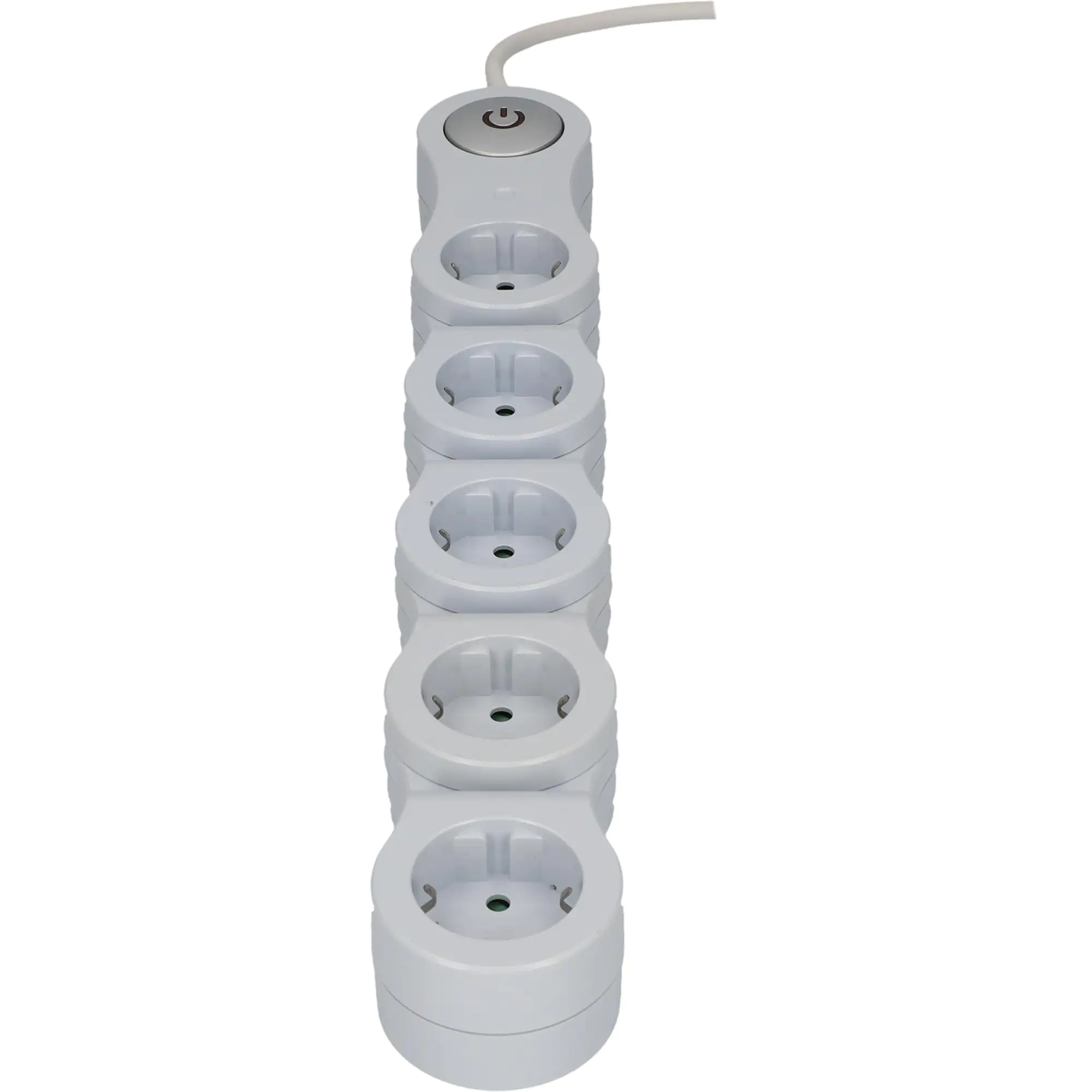 Unitec Steckdosenleiste 5-fach 1,4m flexibel, weiß