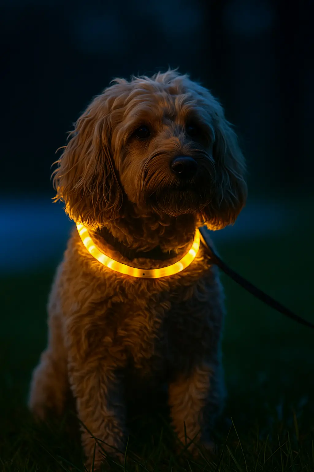 Nobby LED Leuchthalsband Visible L gelb