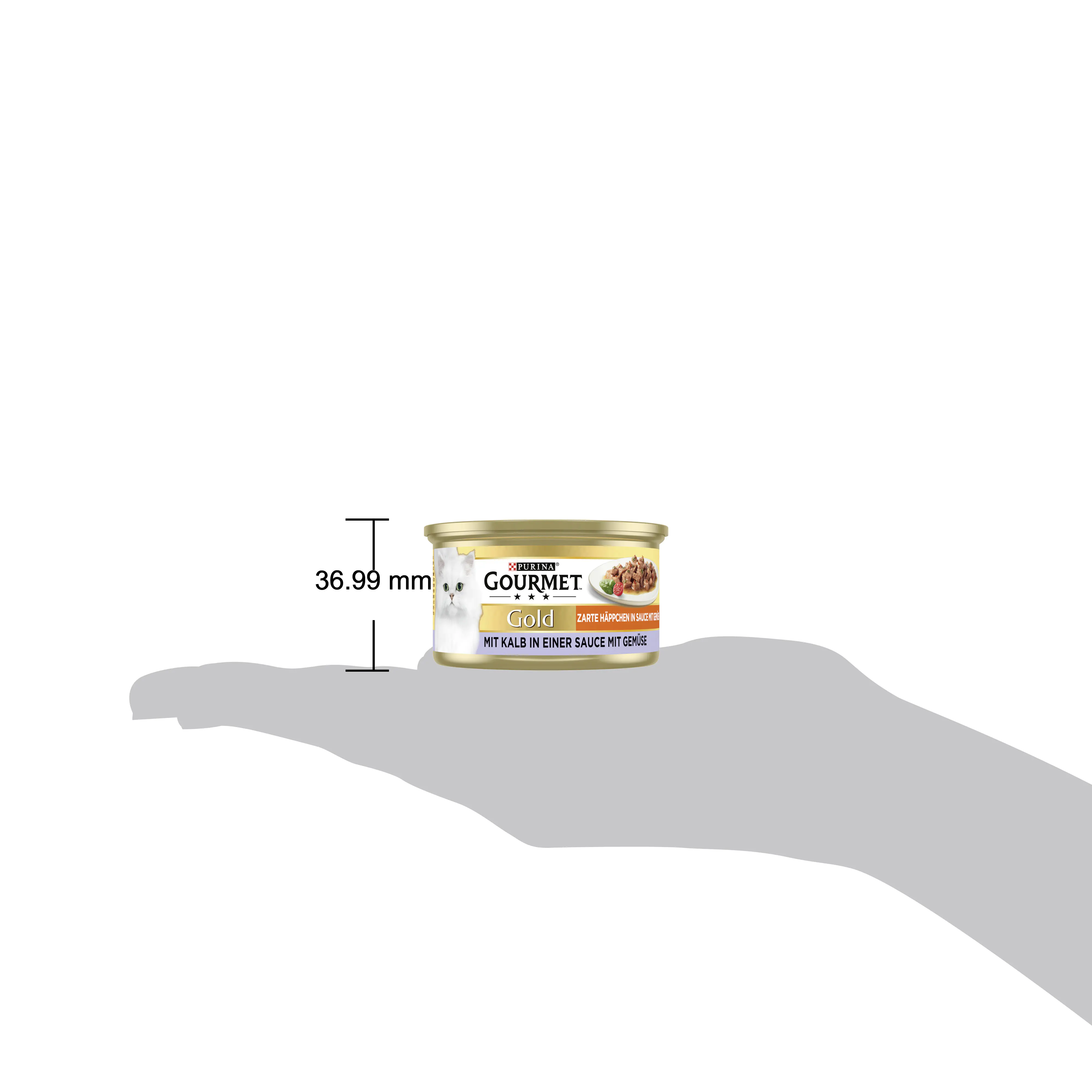 Gourmet Gold Zarte Häppchen in Sauce mit Kalb und Gemüse 85 g