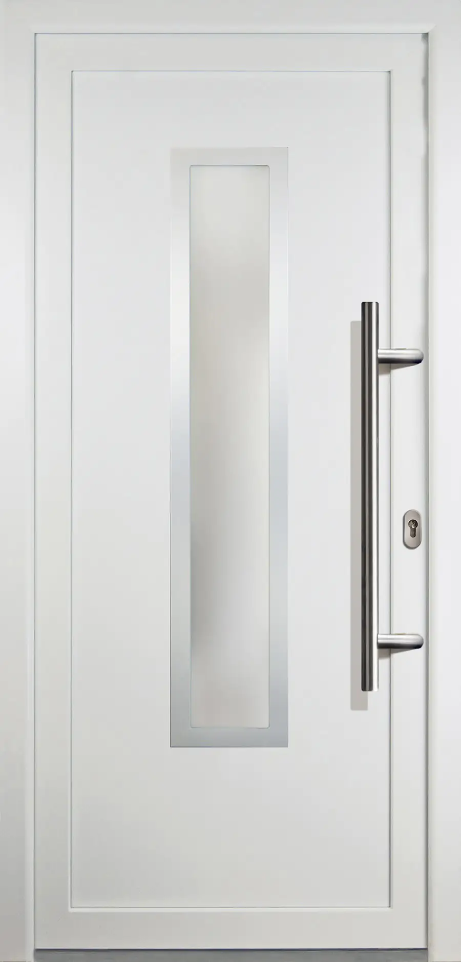 Meeth Haustür Signum Aluminium Modell 32 88 x 200 cm, DIN rechts, weiß