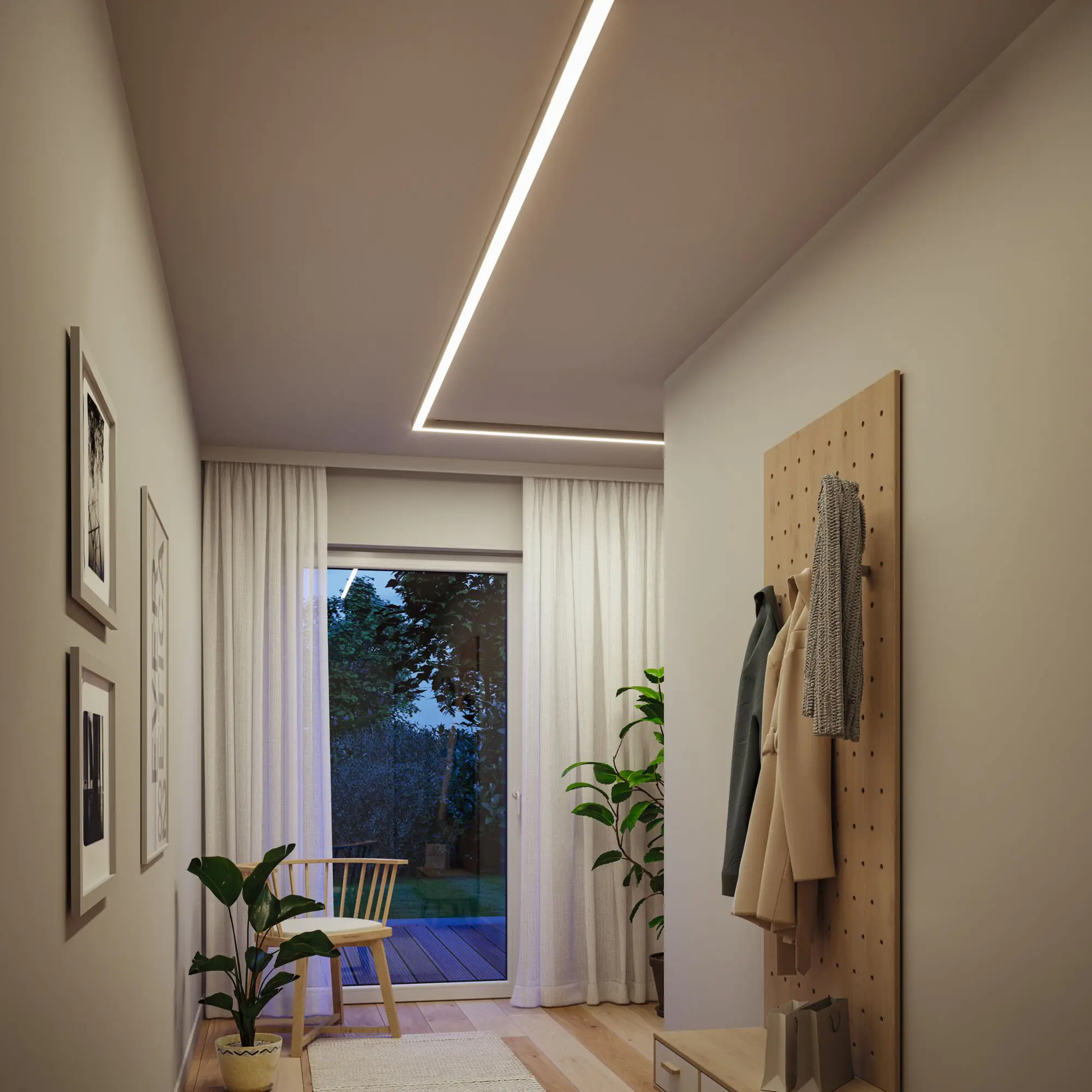 Paulmann Einspeisung für Lichtleiste Linion Power Channel 17 W Aluminium chrom-matt warmweiß 