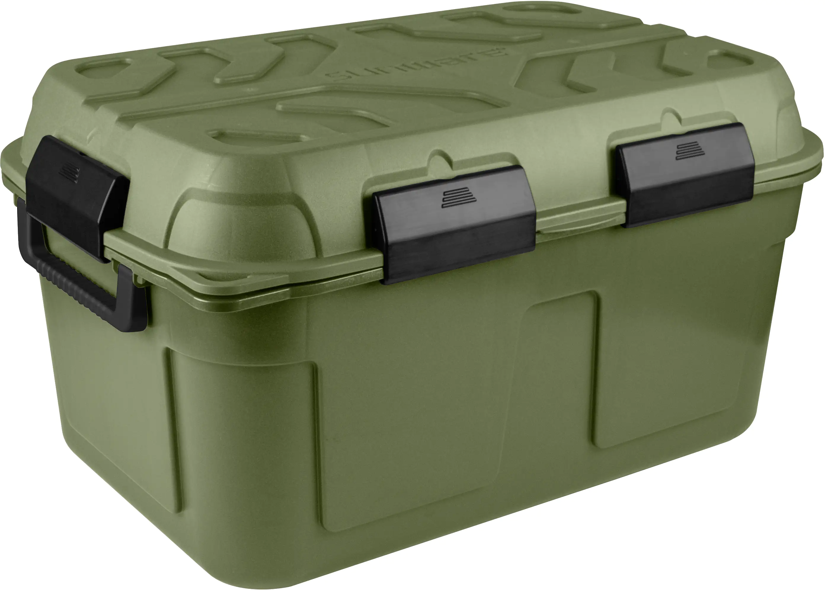 Sunware Aufbewahrungsbox Q-Line Outdoor mit Deckel 79 x 54,5 cm 130 L anthrazit-grün