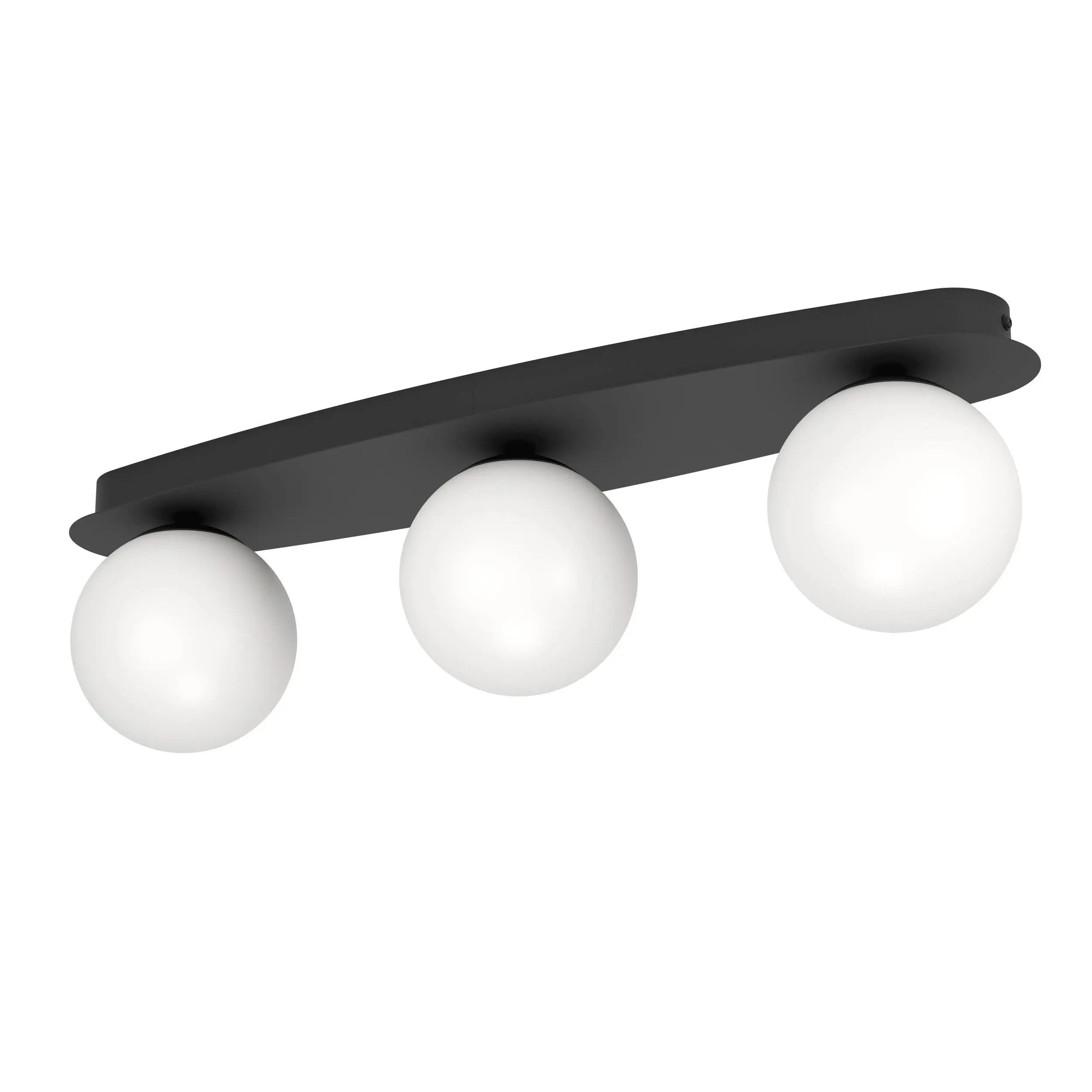 Eglo Deckenleuchte Castrovido schwarz 58 x 16 cm warmweiß