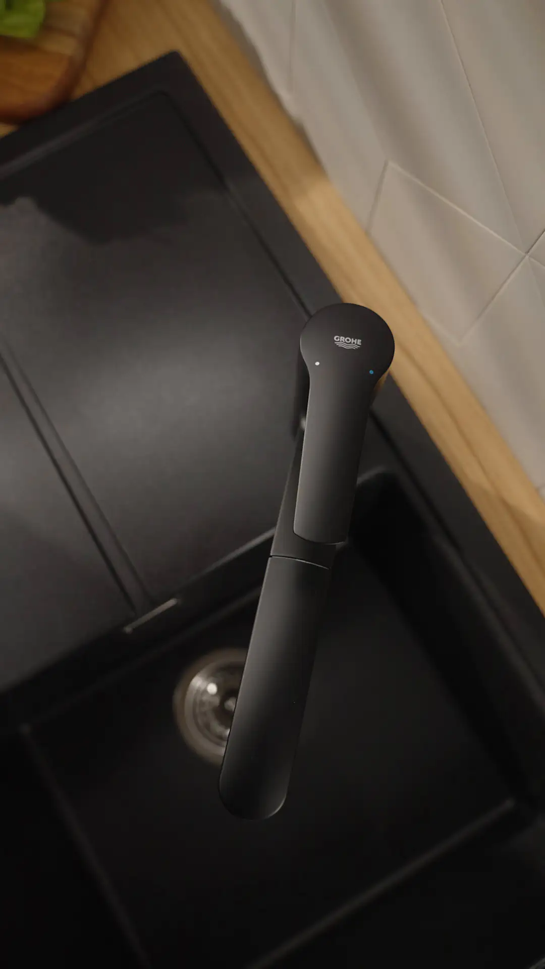 Grohe Quickfix Küchenarmatur START schwarz matt mit Handbrause