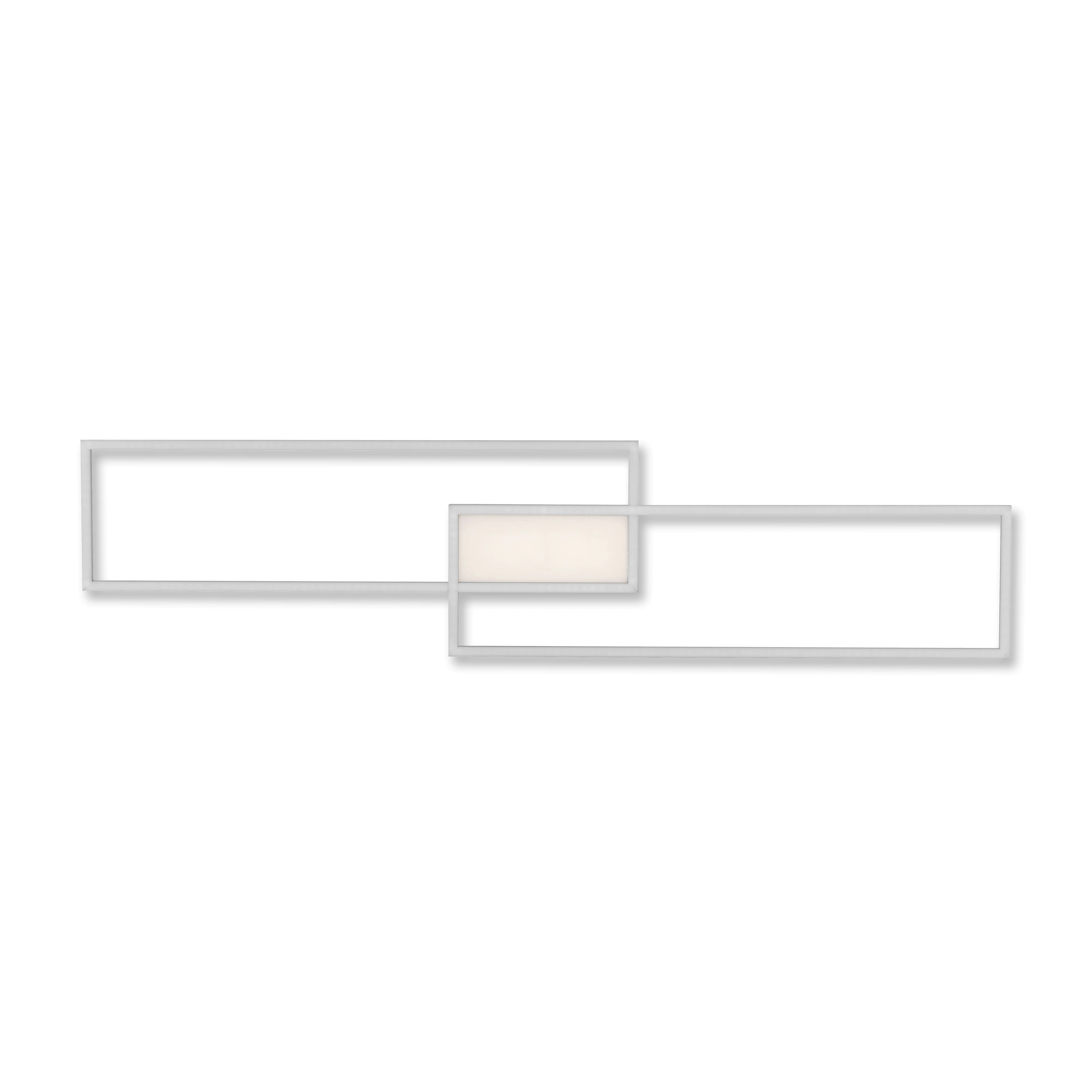 JustLight LED CCT Deckenleuchte Asmin nickel-matt 109,5 x 26 cm