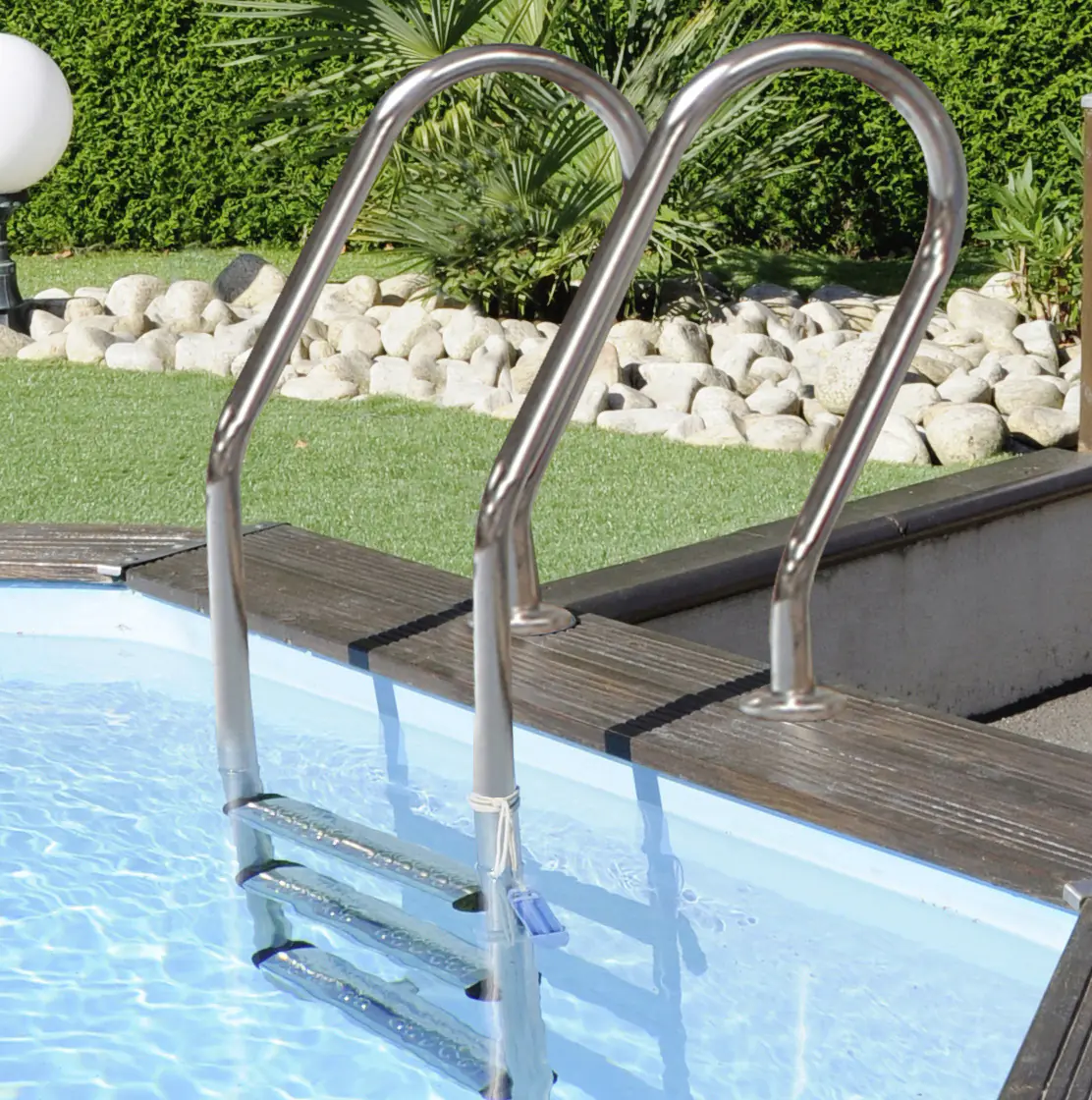 Gre Holzpool Evora Komplettset rechteckig 620 x 420 x 133 cm natur