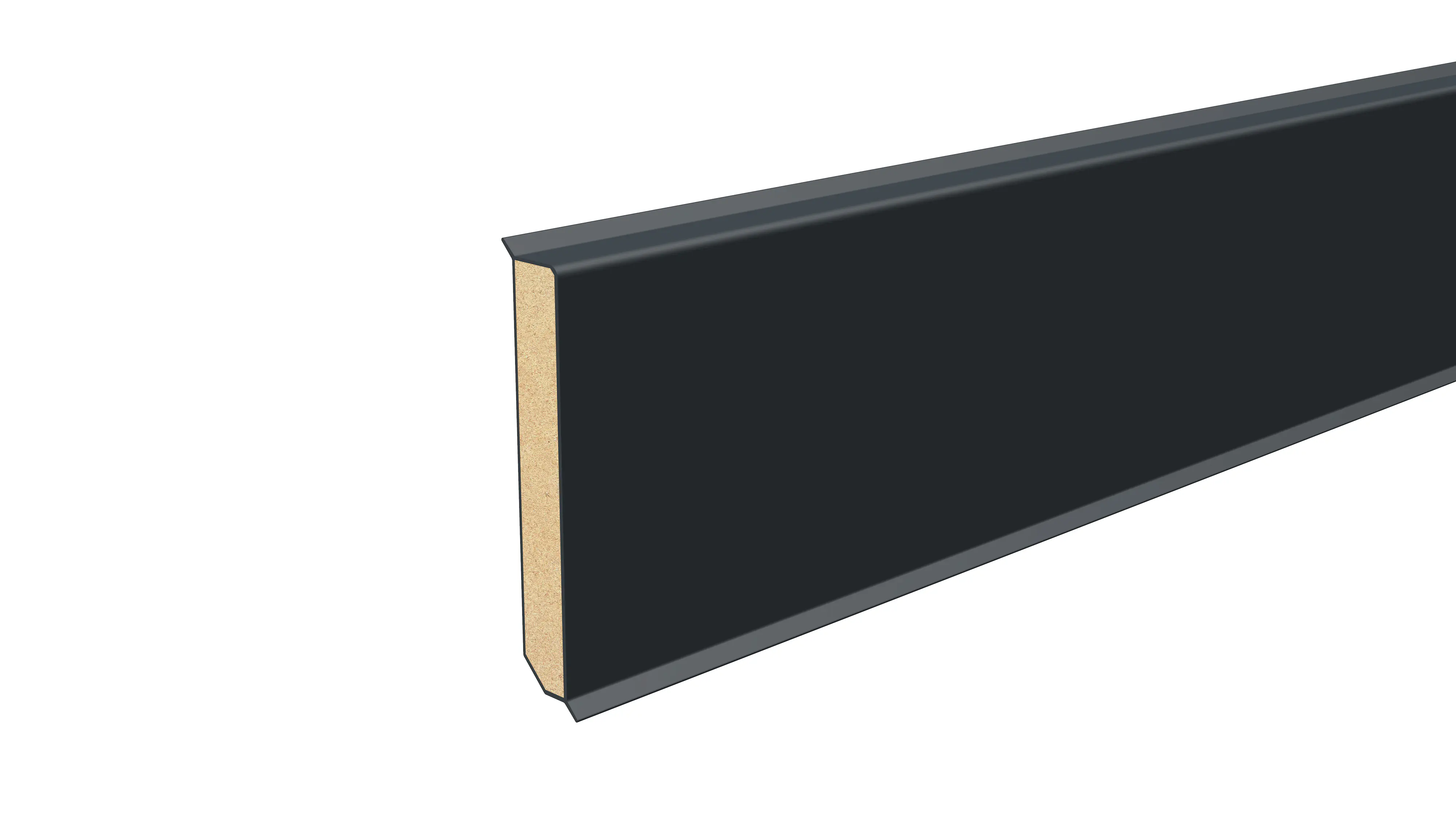 Neuhofer Fußleiste MDF 240 cm x 80 x 13 mm anthrazit