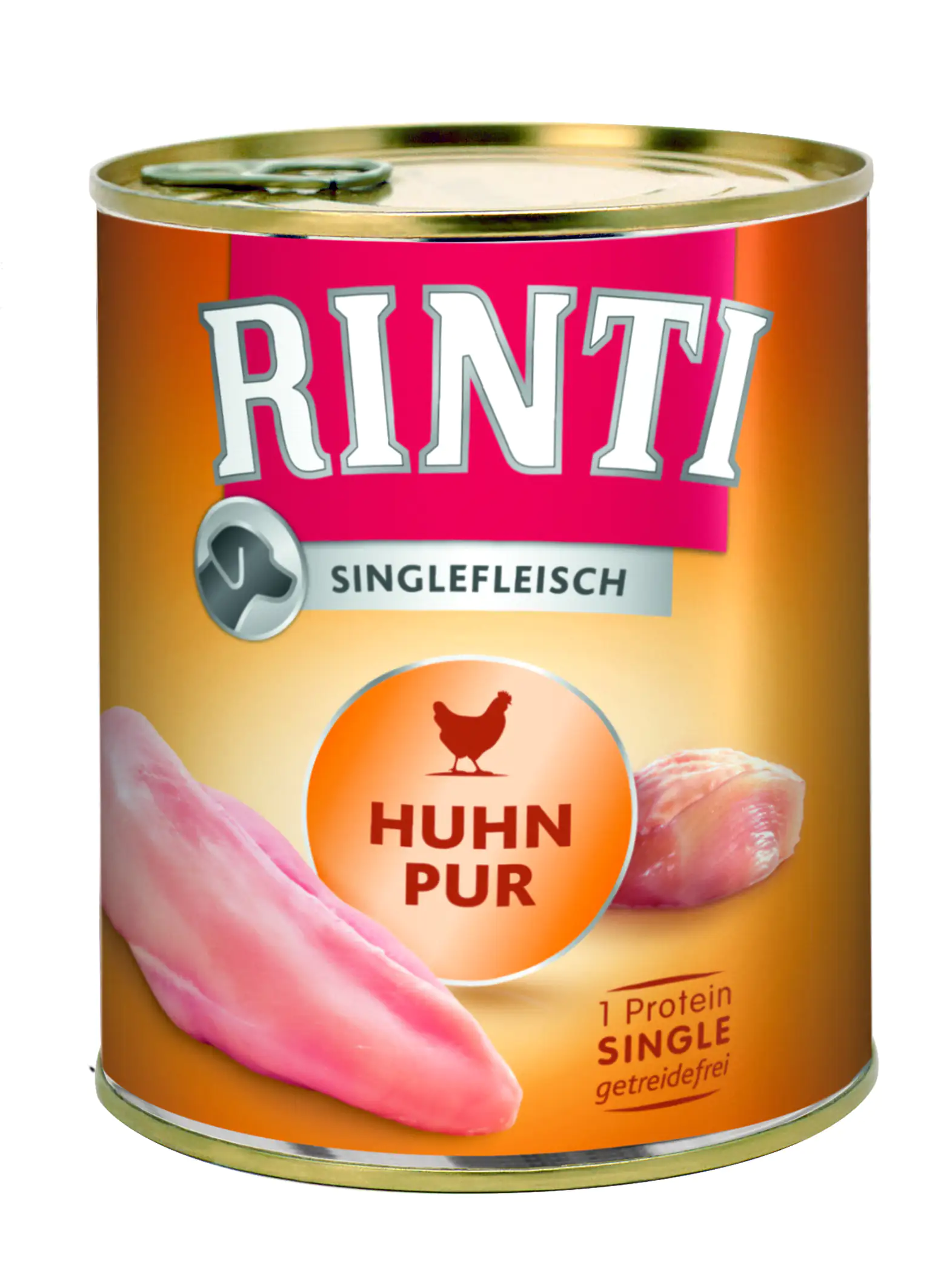 Rinti Singlefleisch Hundenassfutter Adult getreidefrei 800 g Huhn