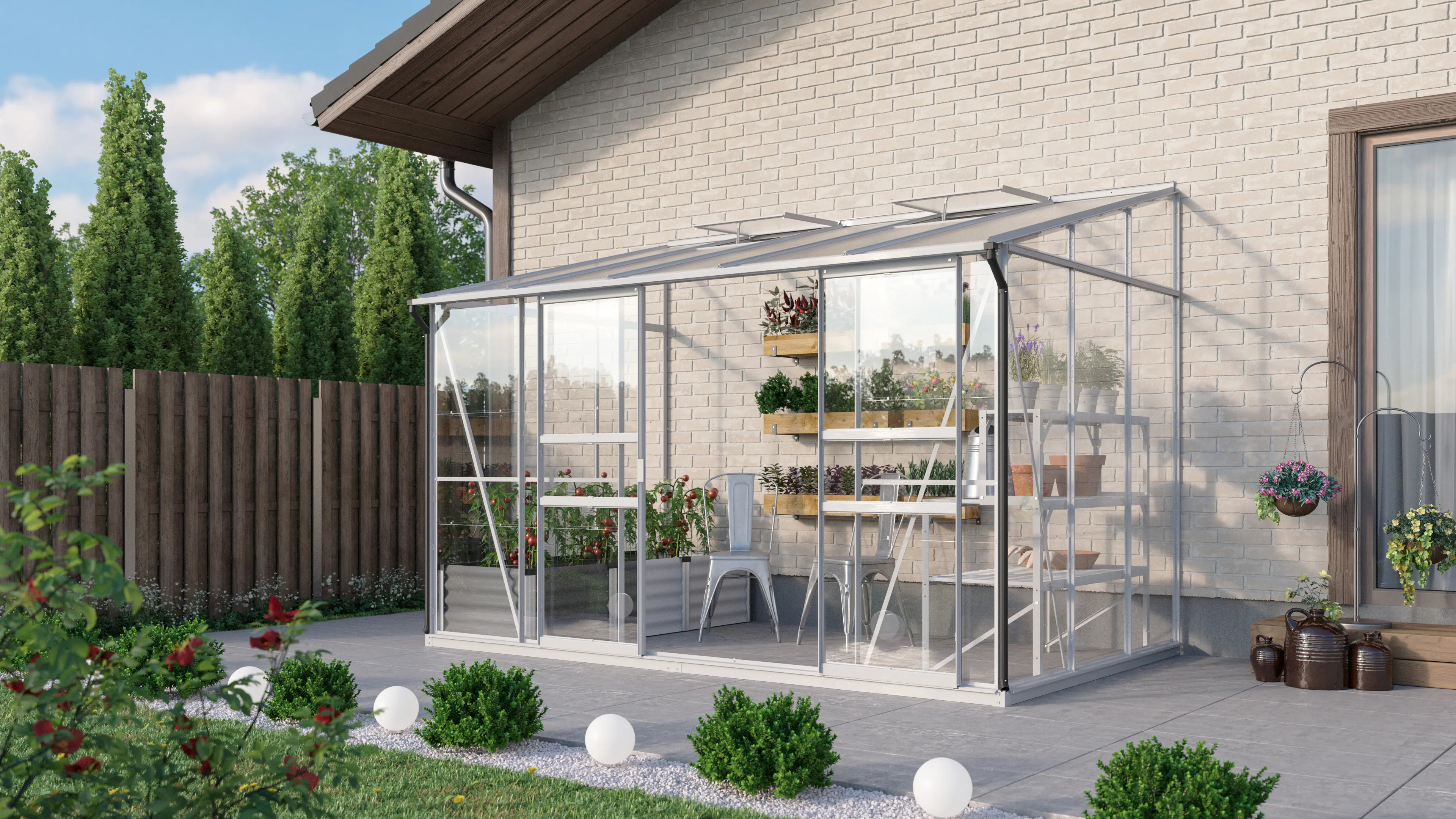 Vitavia Gewächshaus Osiris 6500 190 x 317 cm 3 mm ESG