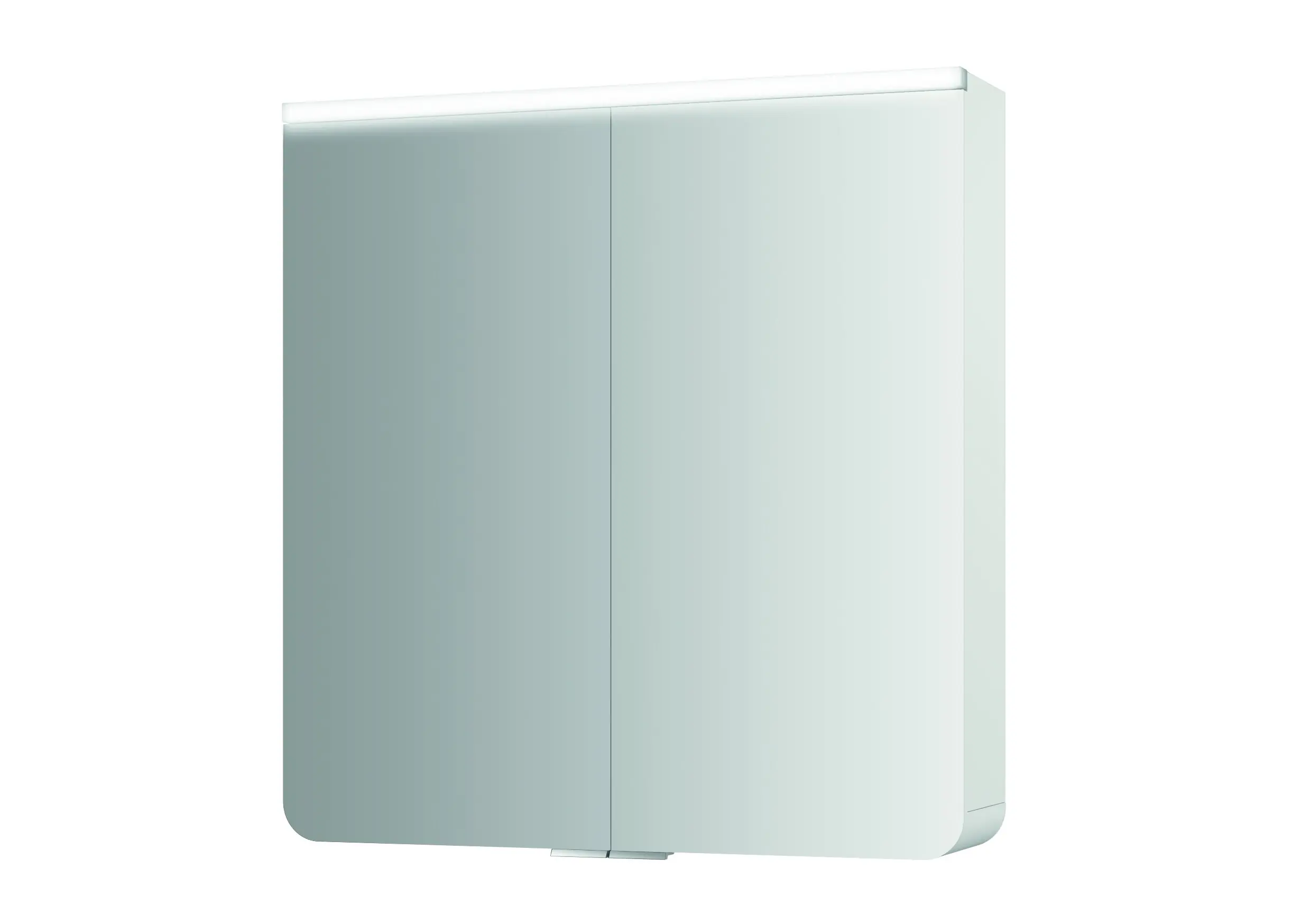 Jokey Spiegelschrank Xanto mit LED Streifen weiß 62,9 x 66,2 cm 